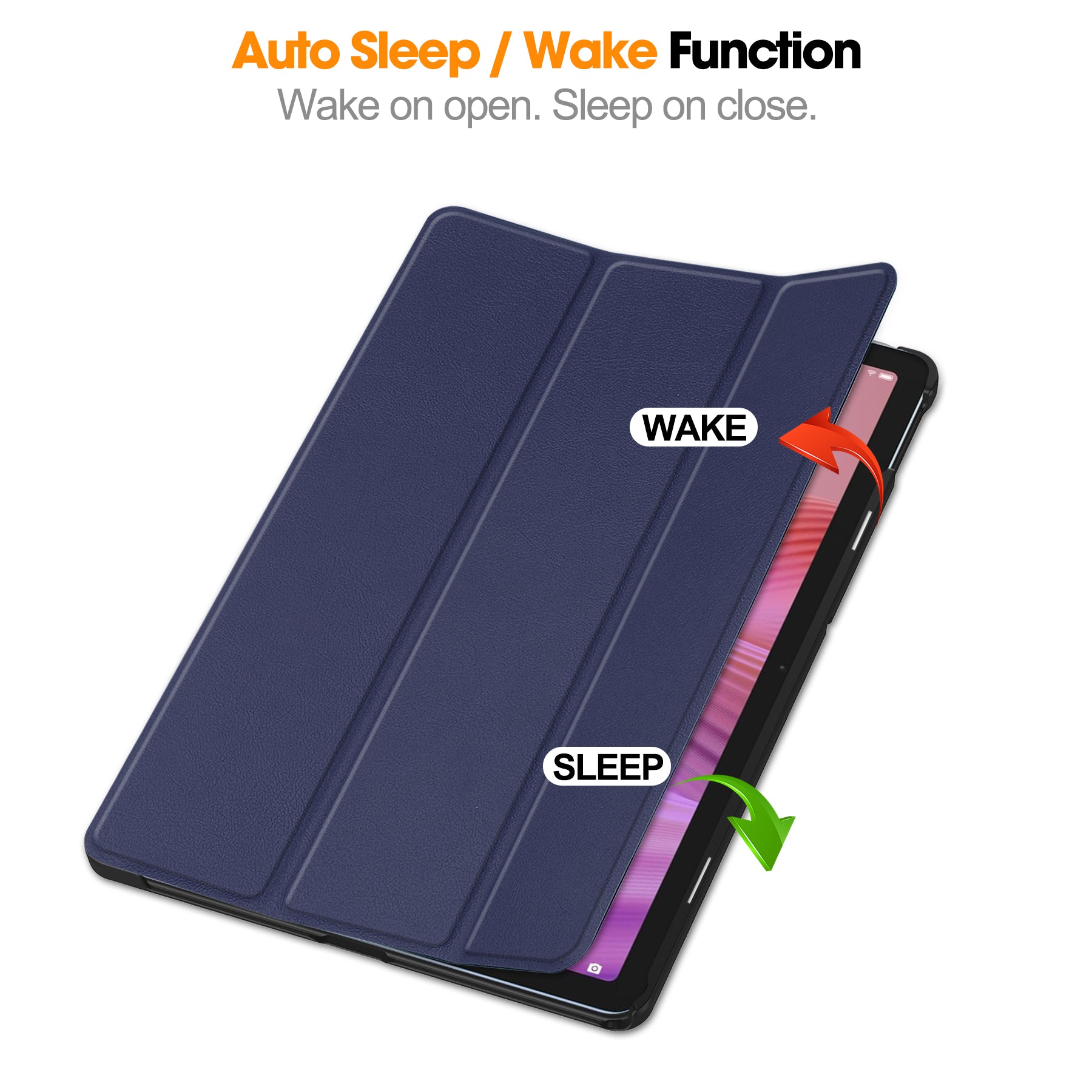 Lenovo Tab 10.1" 2025 TB311 KST Tri-Fold Case (Navy)