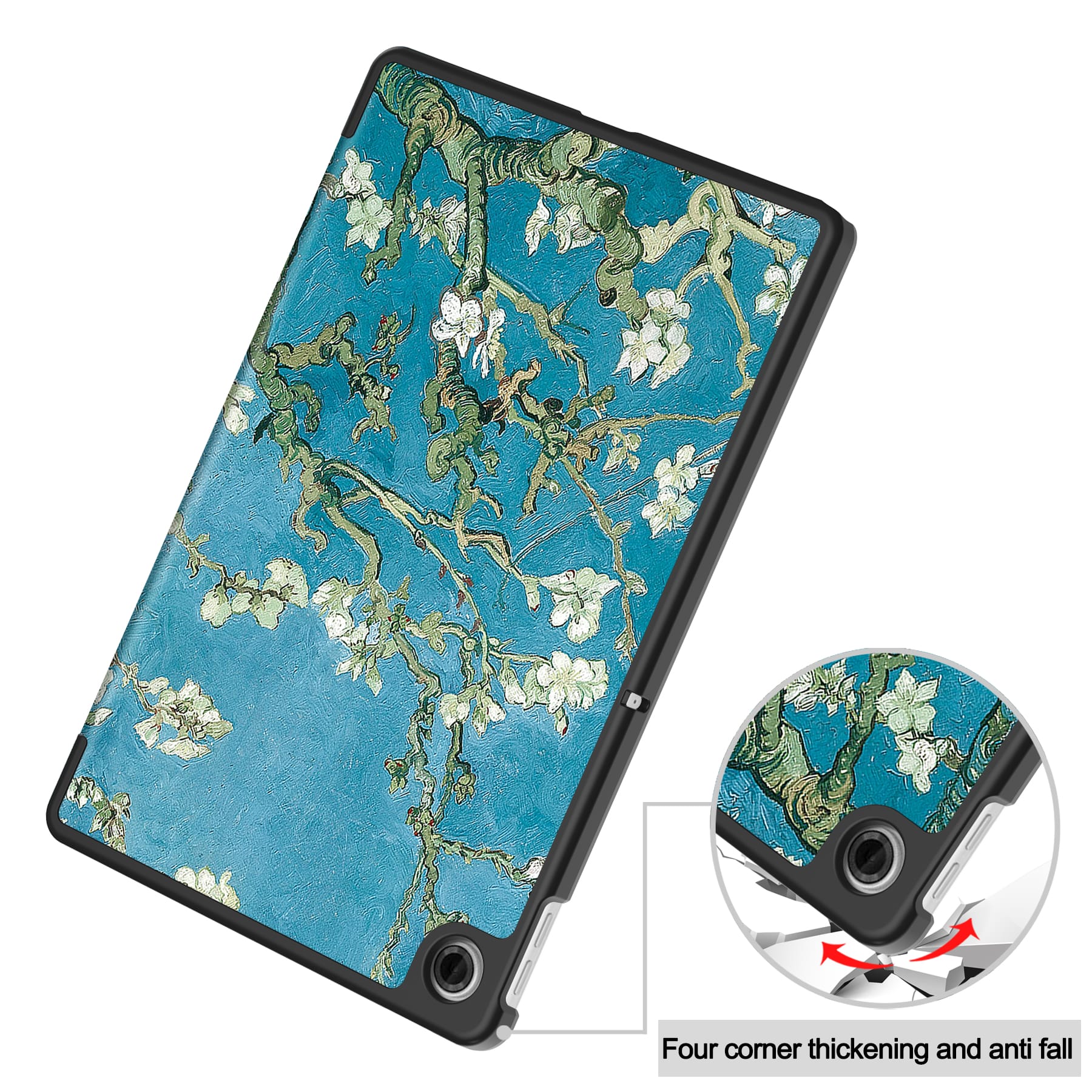 Lenovo Tab 10.1" 2025 TB311 Designer Tri-Fold Case (Plum Tree)