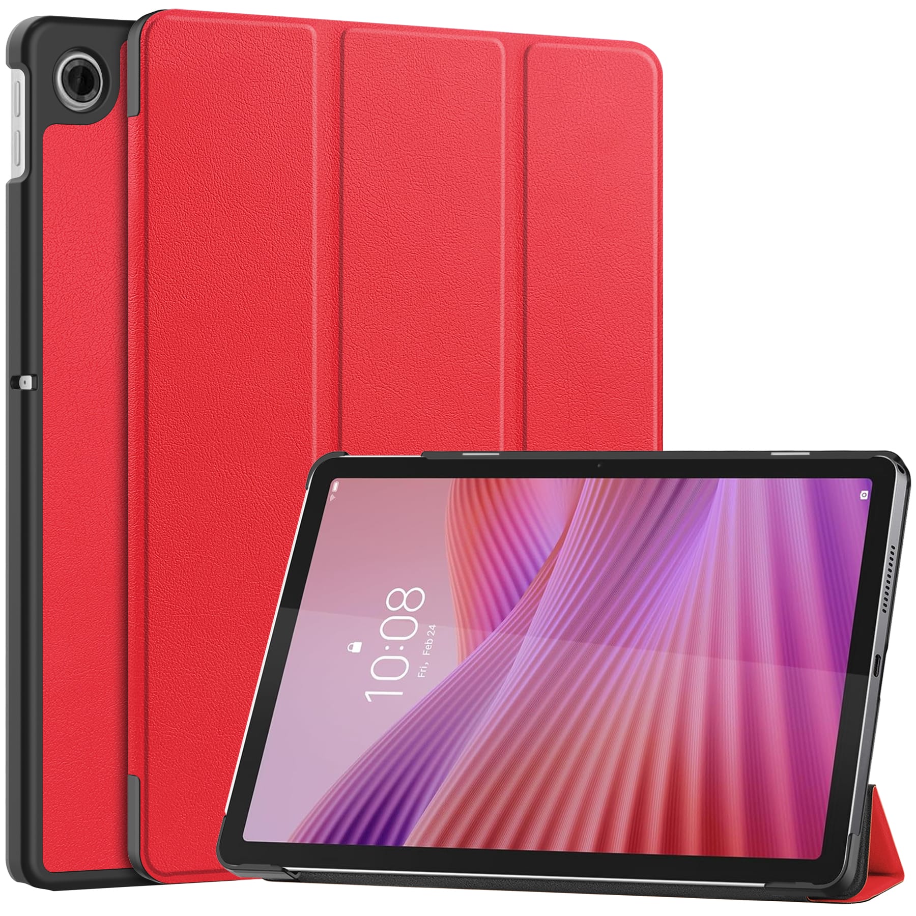 Lenovo Tab 10.1" 2025 TB311 KST Tri-Fold Case (Red)