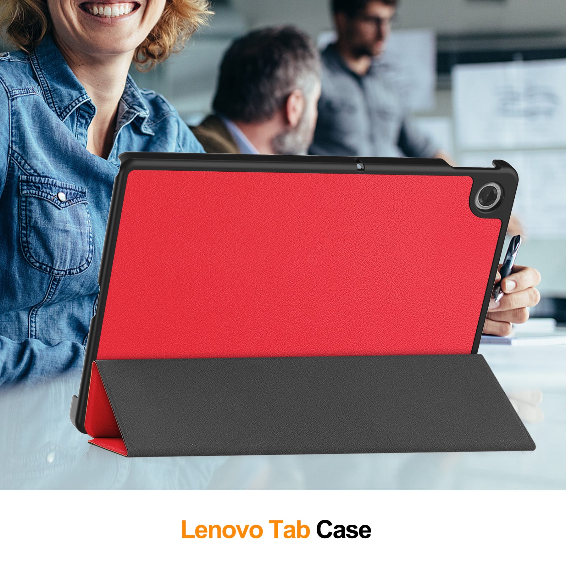 Lenovo Tab 10.1" 2025 TB311 KST Tri-Fold Case (Red)