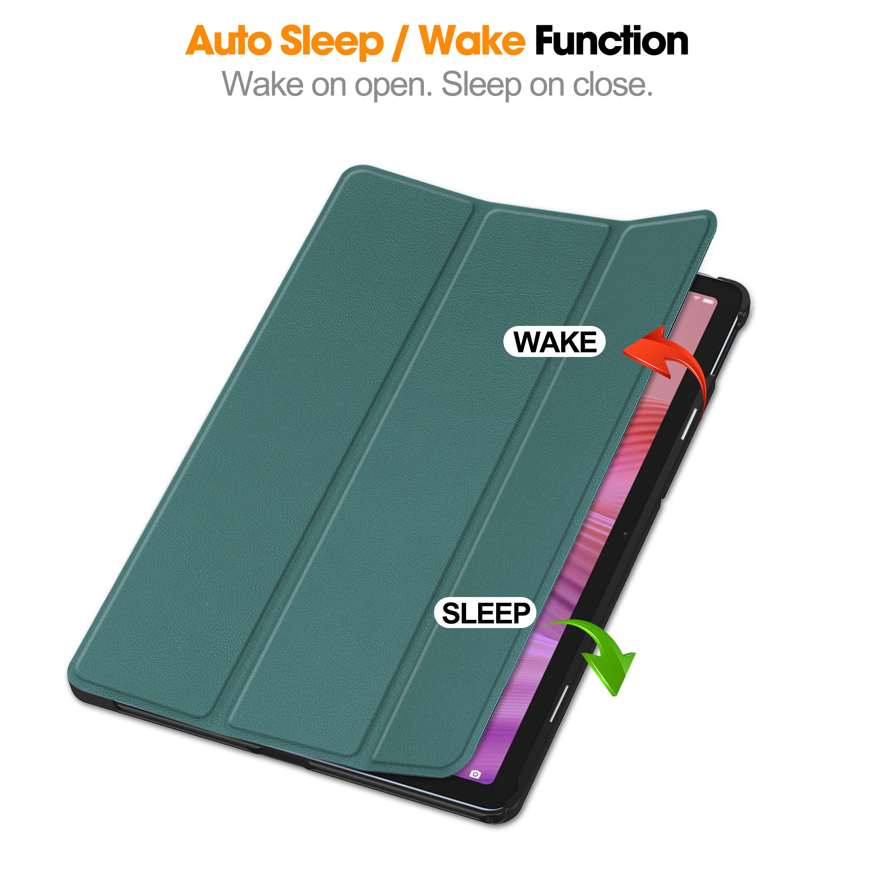 Lenovo Tab 10.1" 2025 TB311 KST Tri-Fold Case (Teal)