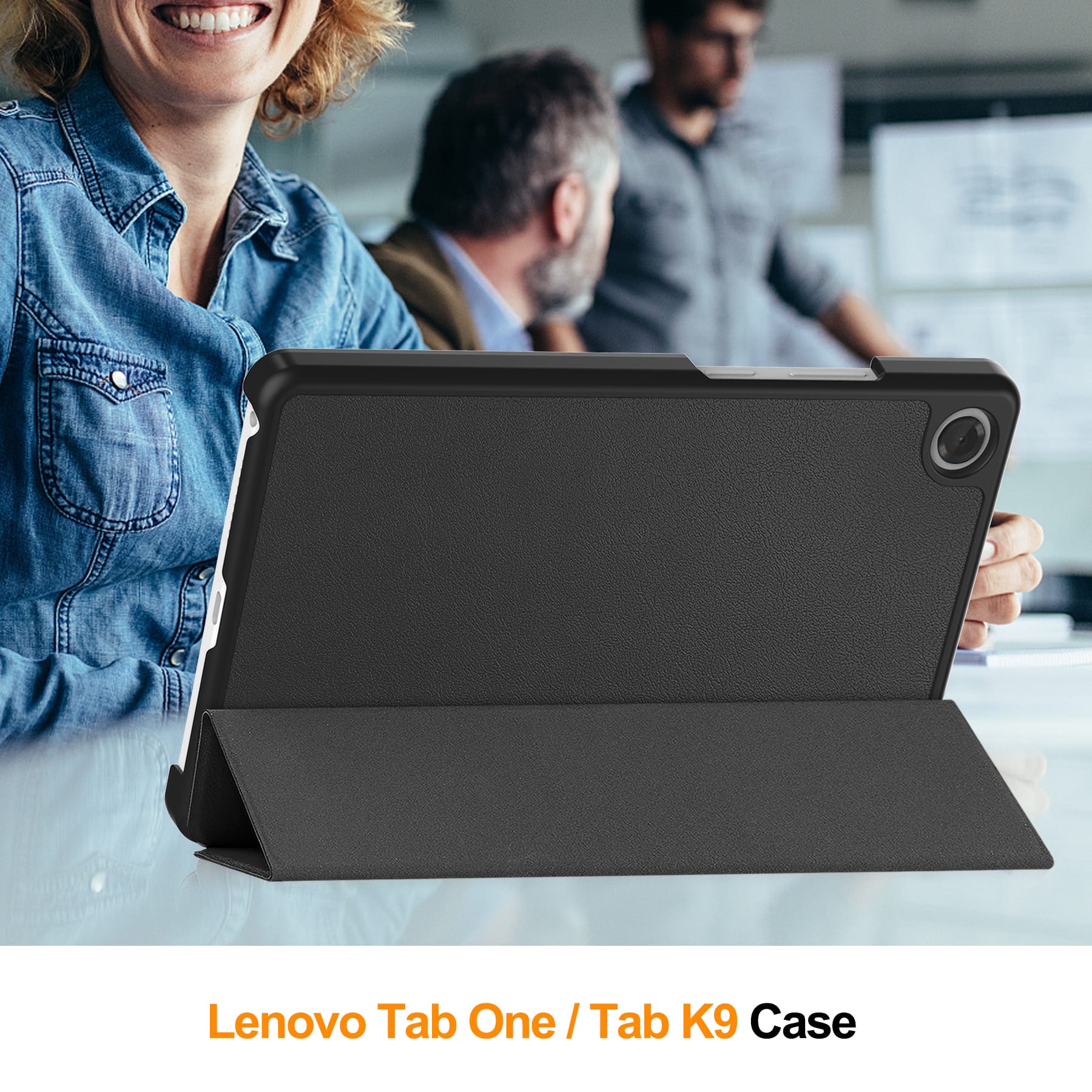Lenovo Tab One 8.7" TB305 KST Tri-Fold Case (Black)