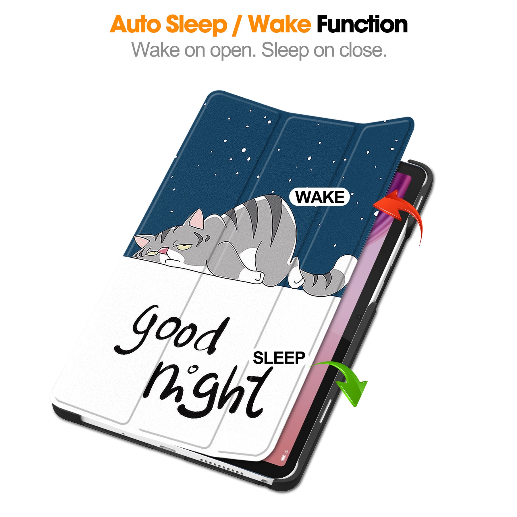 Lenovo Tab One 8.7" TB305 Designer Tri-Fold Case (LazyCat)
