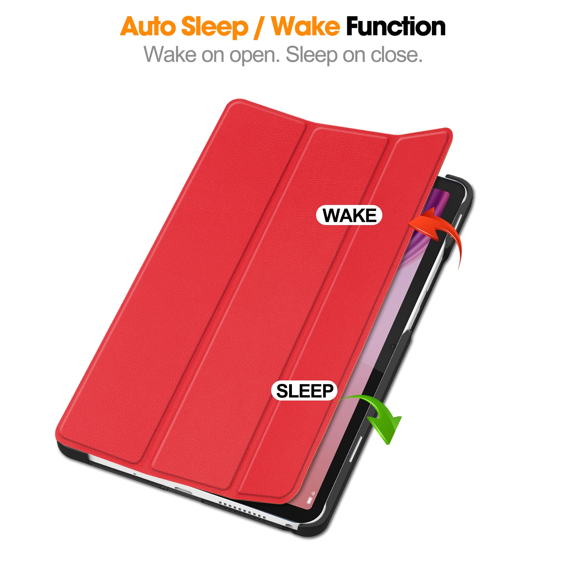 Lenovo Tab One 8.7" TB305 KST Tri-Fold Case (Red)