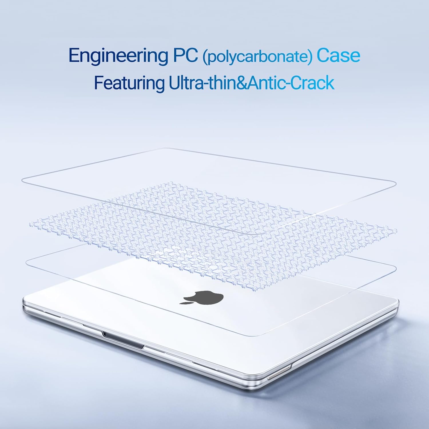 MacBook Neo (A18 Pro, 2026) Crystal Clear Case - Snap-On Hard Shell