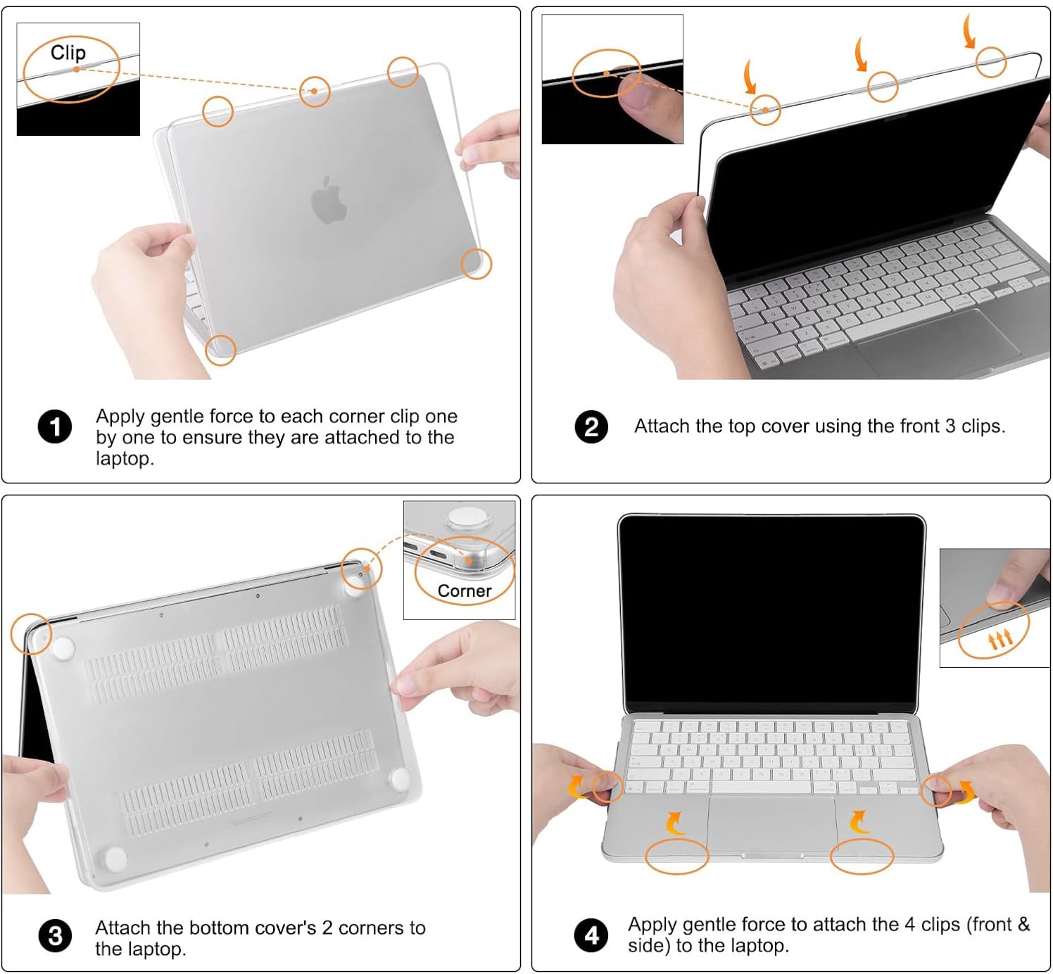 MacBook Neo (A18 Pro, 2026) Crystal Clear Case - Snap-On Hard Shell