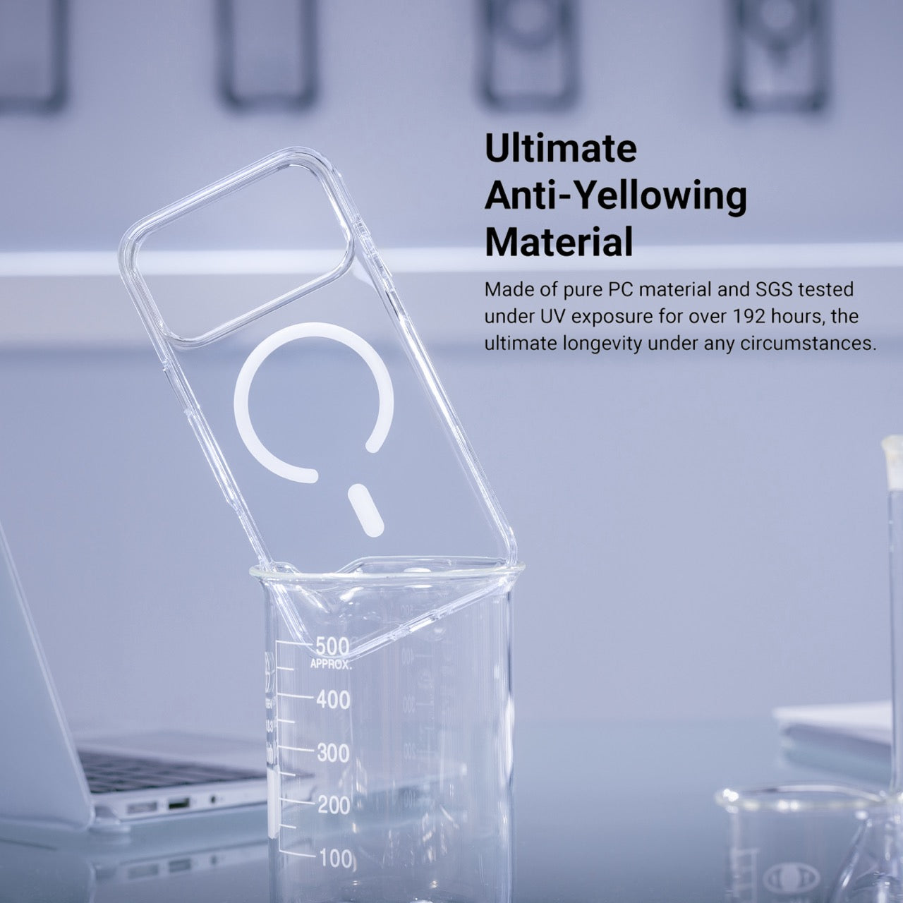 Mageasy Bright M Anti-Yellowing MagSafe Case for iPhone 17 Pro Max - Coral Ring