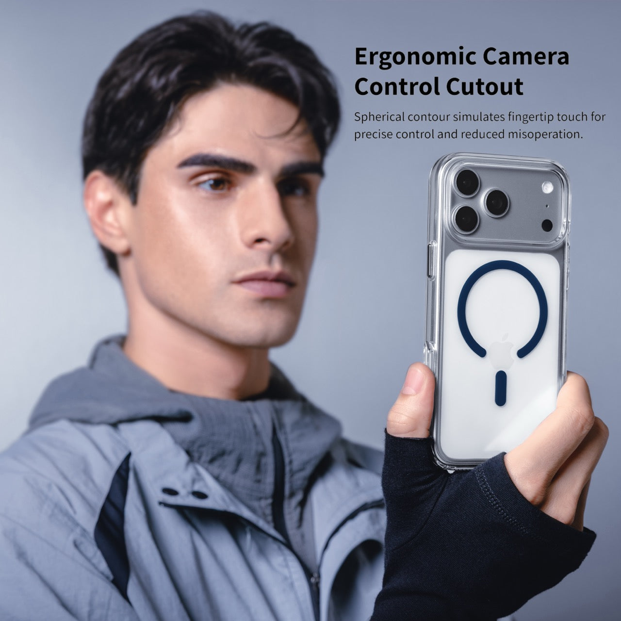 Mageasy Bright M Anti-Yellowing MagSafe Case for iPhone 17 Pro Max - White Ring