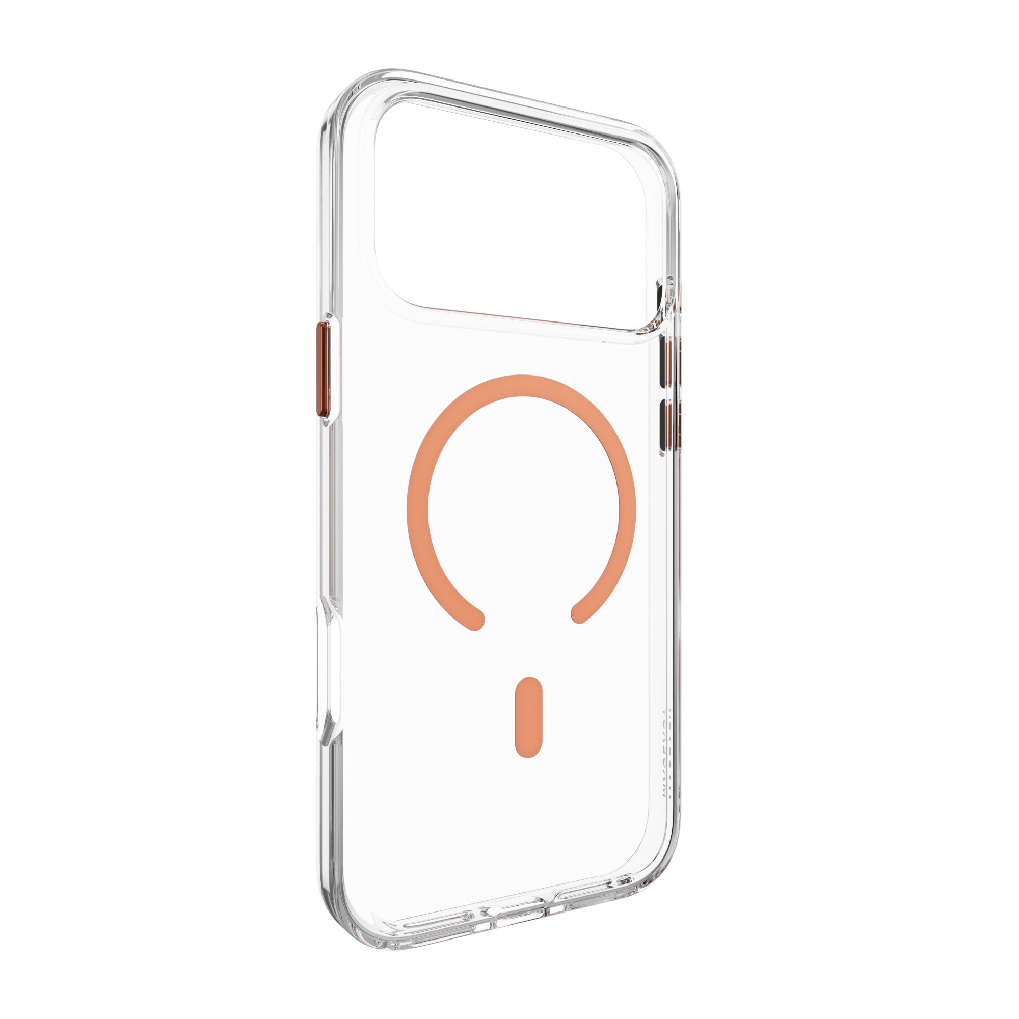 Mageasy Bright M Anti-Yellowing MagSafe Case for iPhone 17 Pro Max - Coral Ring