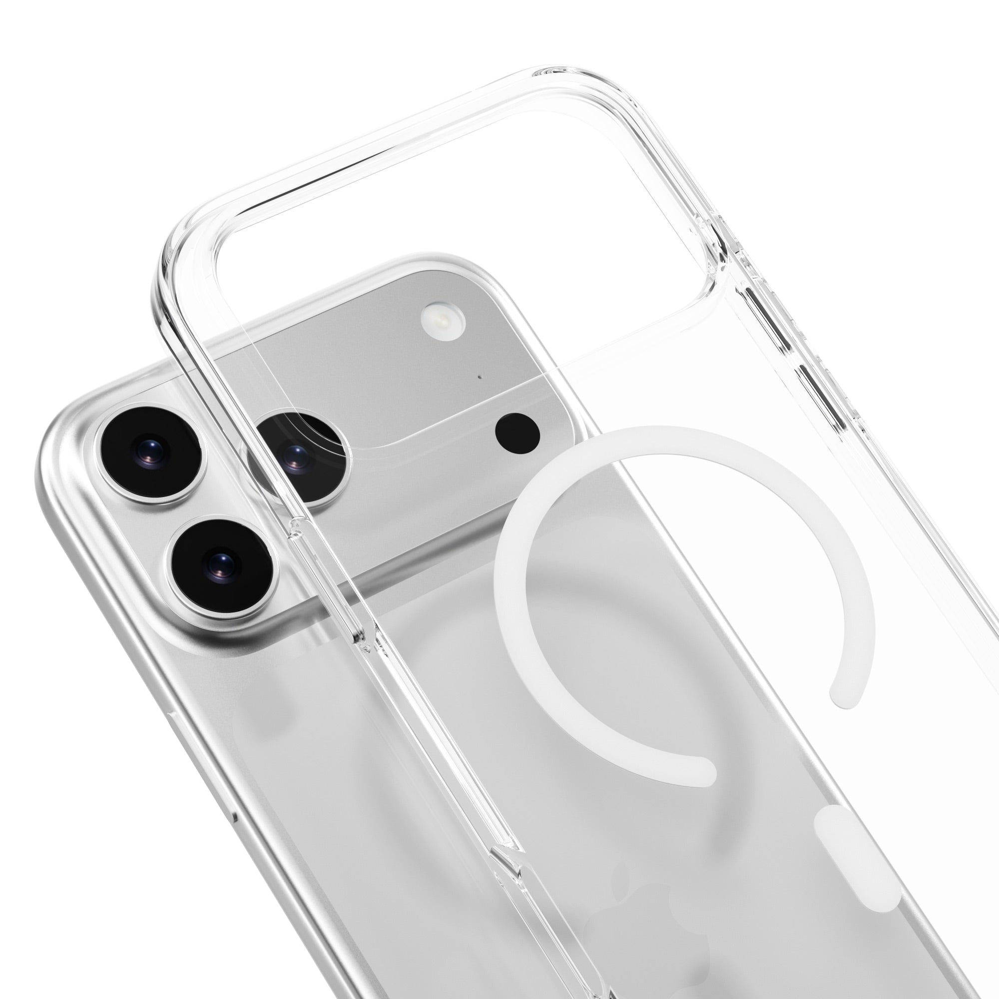 MAGEASY Bright M for iPhone 17 Pro Max Anti-Yellowing MagSafe Case - White Ring