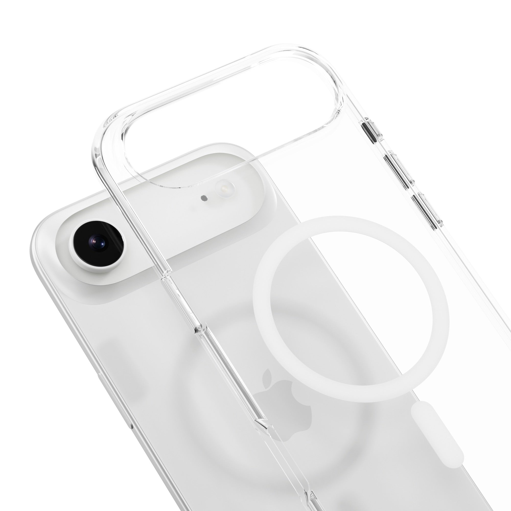 MAGEASY Bright M Anti-Yellowing MagSafe Case for iPhone Air - White Ring