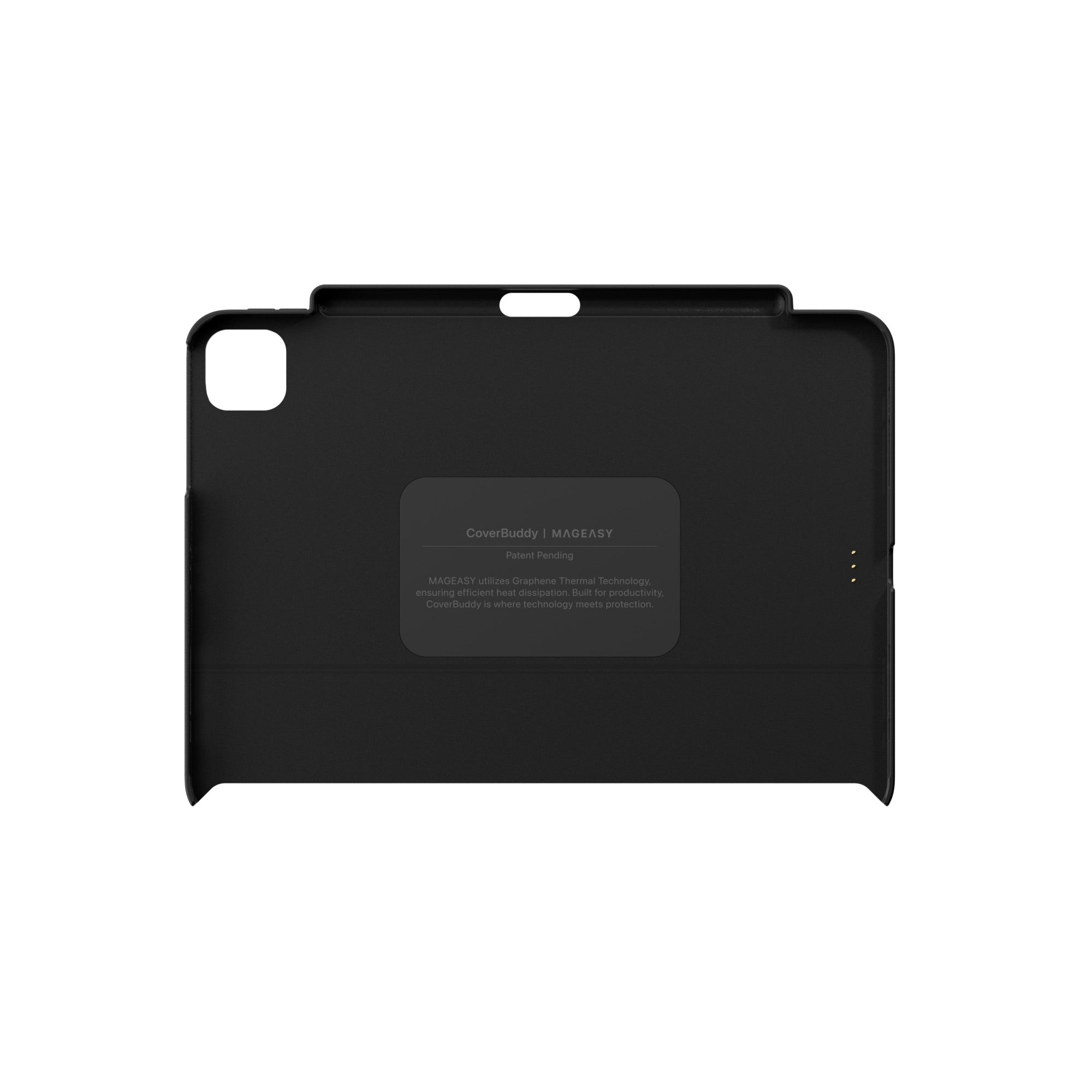 Mageasy CoverBuddy Magnetic Case with Graphene for iPad Air 11"– Magic Keyboard Compatible-White