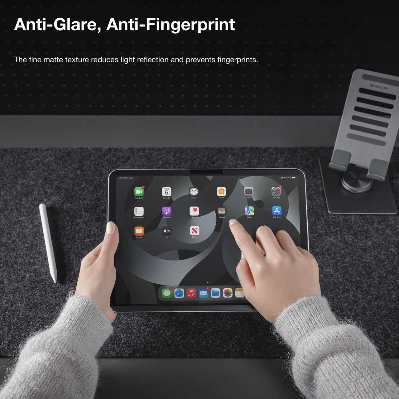 Mageasy EasyPaper Pro Paper-Feel iPad Air 13" Screen Protector – Removable & Reusable Drawing Film