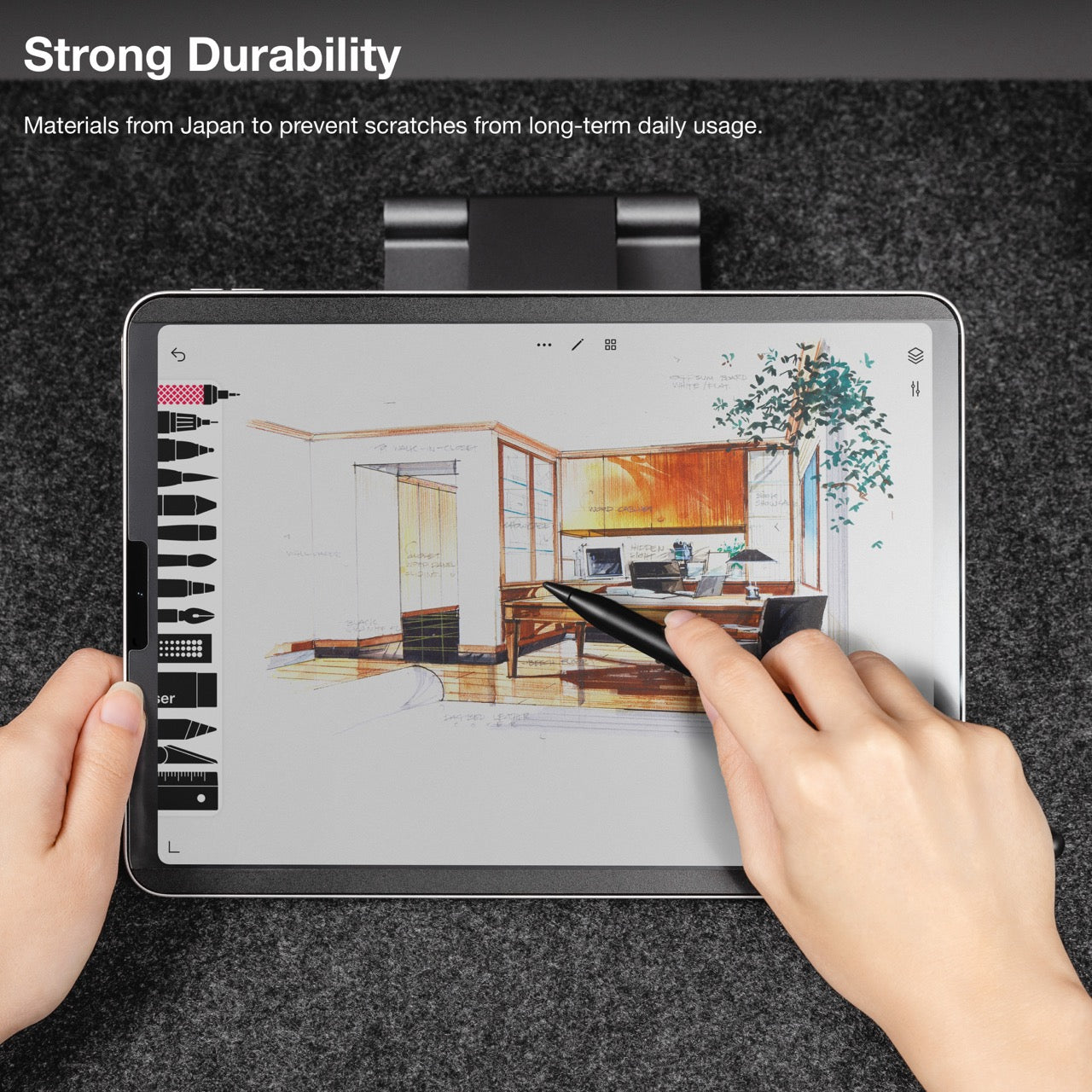 Mageasy EasyPaper Pro Paper-Feel iPad Pro 11" Screen Protector – Removable & Reusable Drawing Film