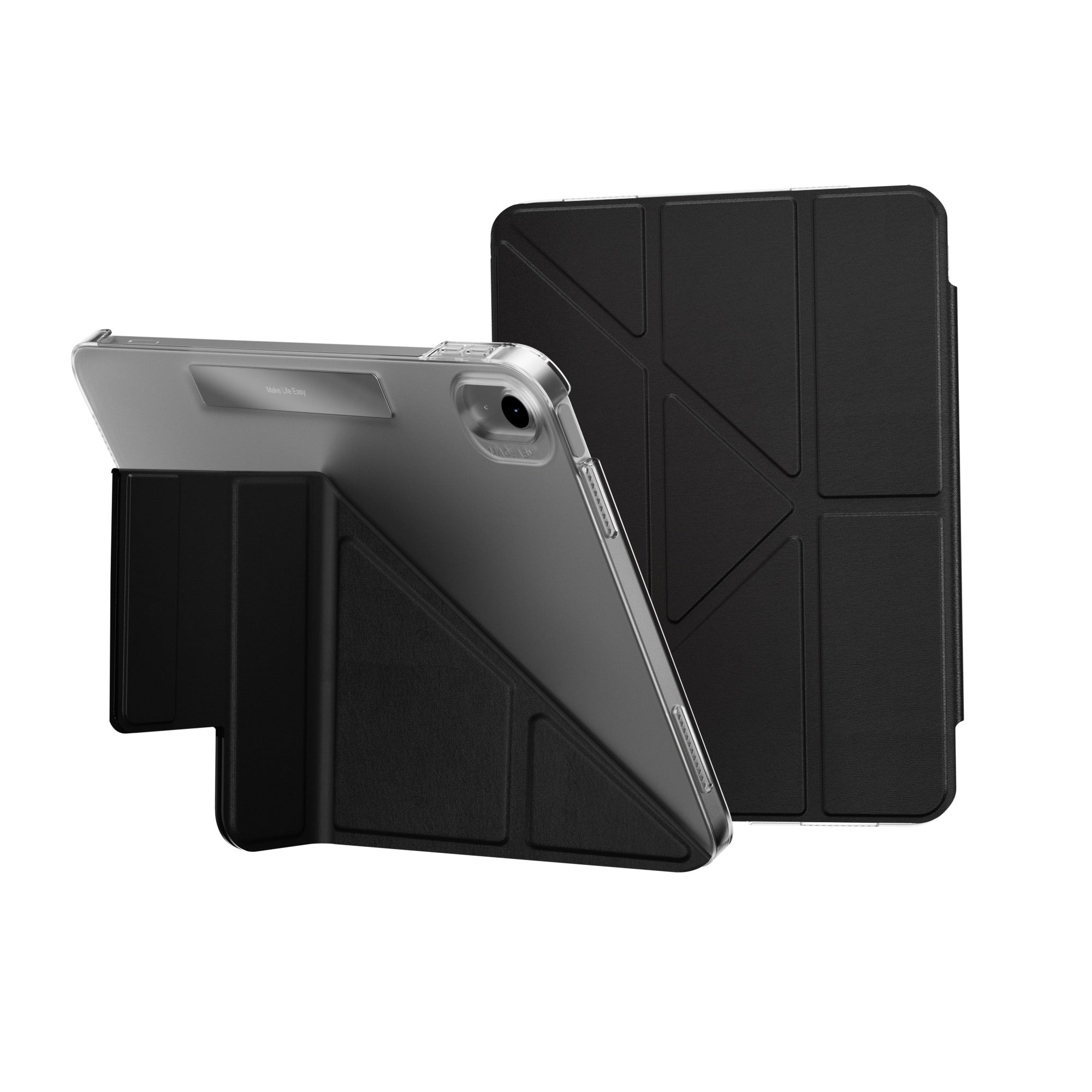 MAGEASY Facet Folding Folio Case for iPad 11 (A16) / iPad 10 (2022) - Black