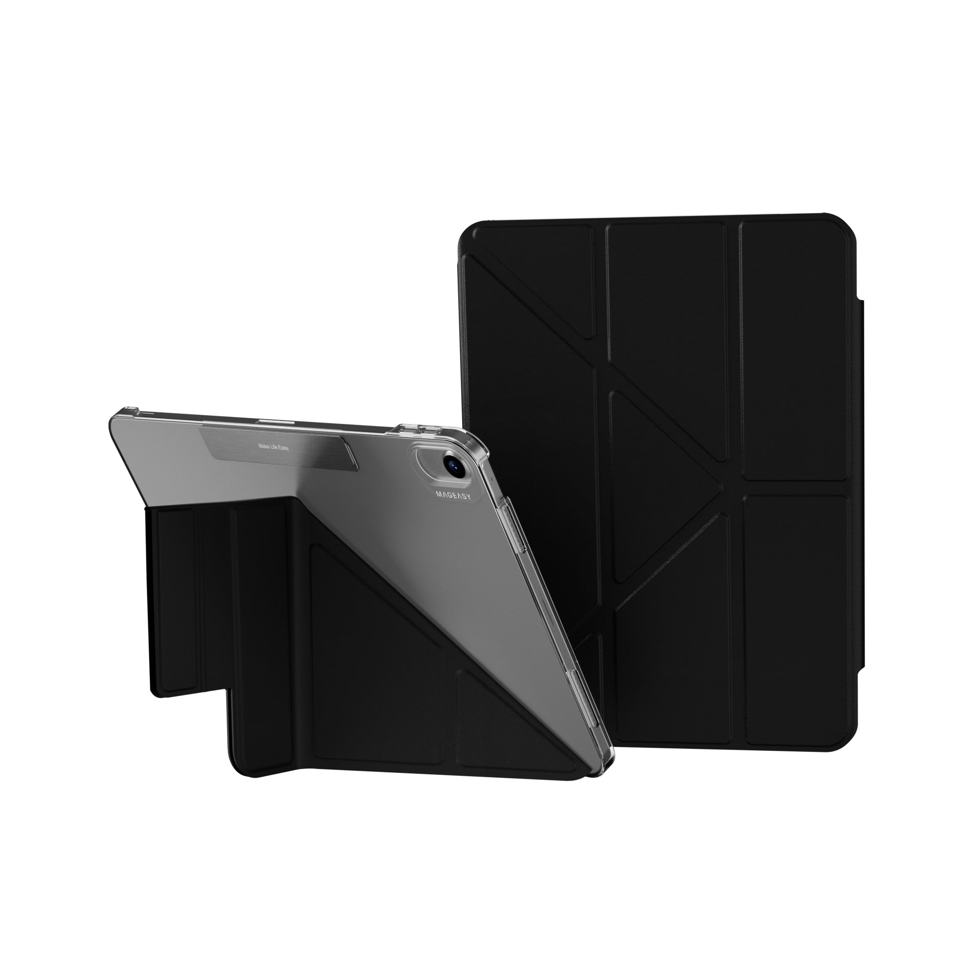 MAGEASY Facet Folding Folio Case for iPad Air 11" (M4/M3/M2, 2026-2024) - Black