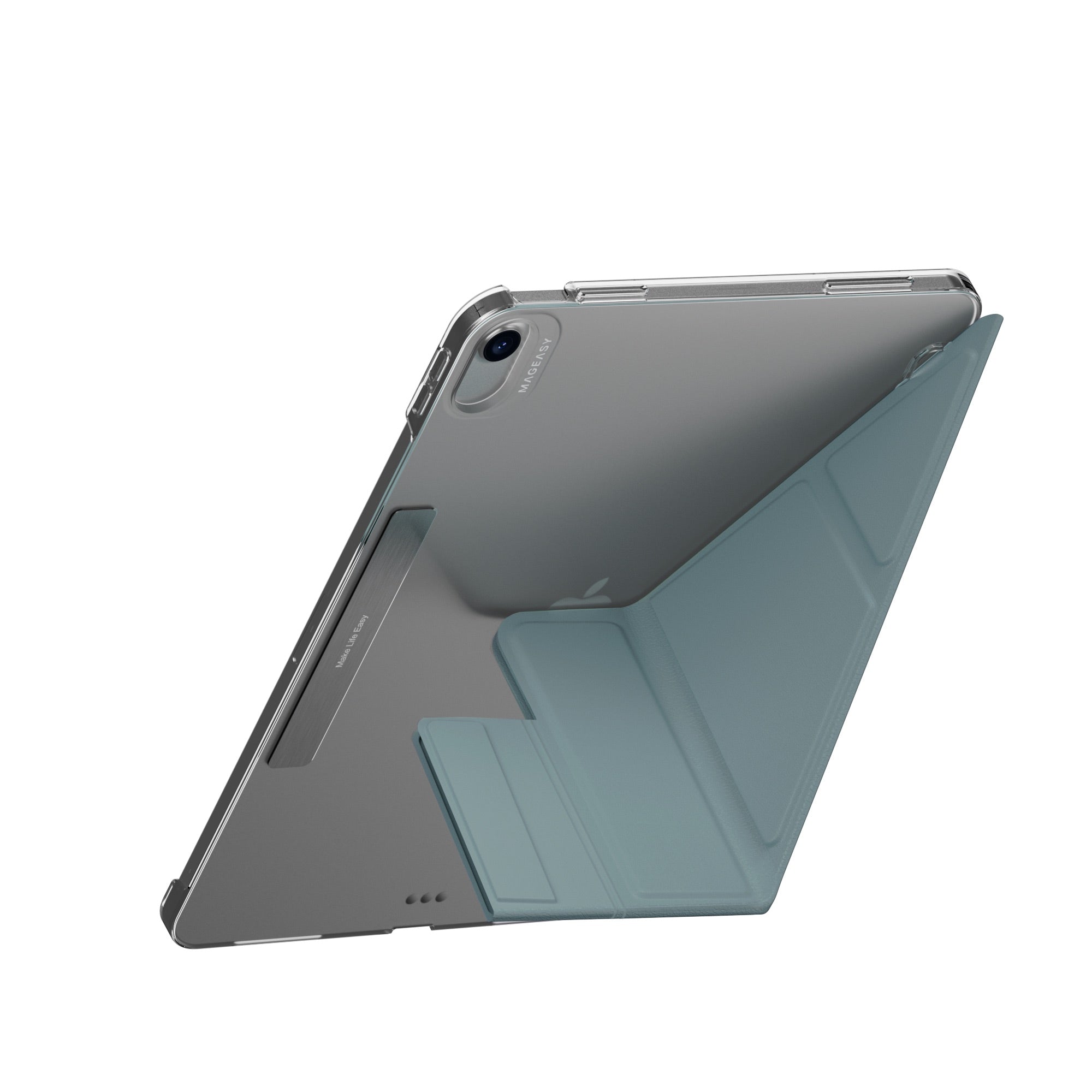MAGEASY Facet Folding Folio Case for iPad Air 13" (M4/M3/M2, 2026-2024) - Exquisite Blue