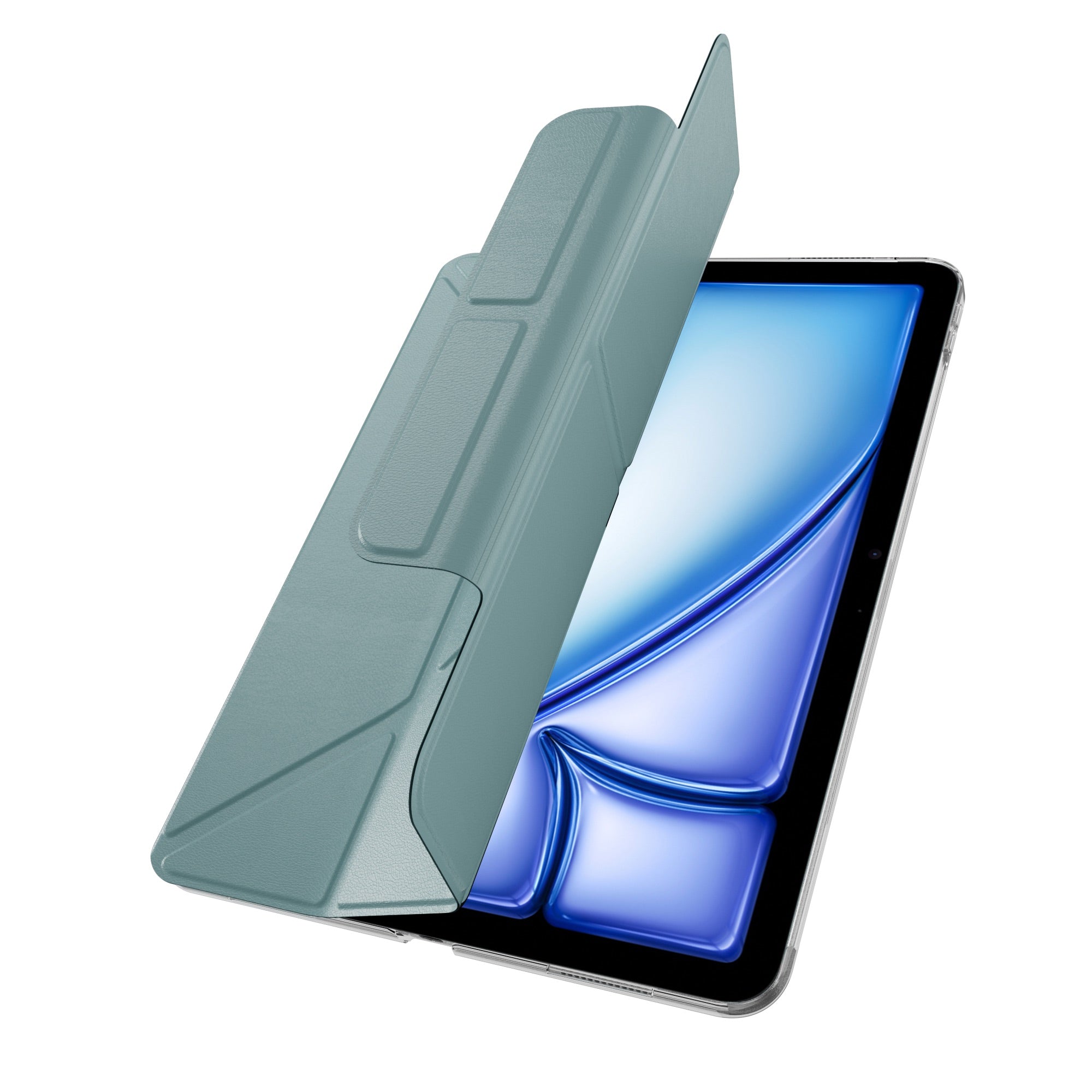 MAGEASY Facet Folding Folio Case for iPad Air 13" (M4/M3/M2, 2026-2024) - Exquisite Blue