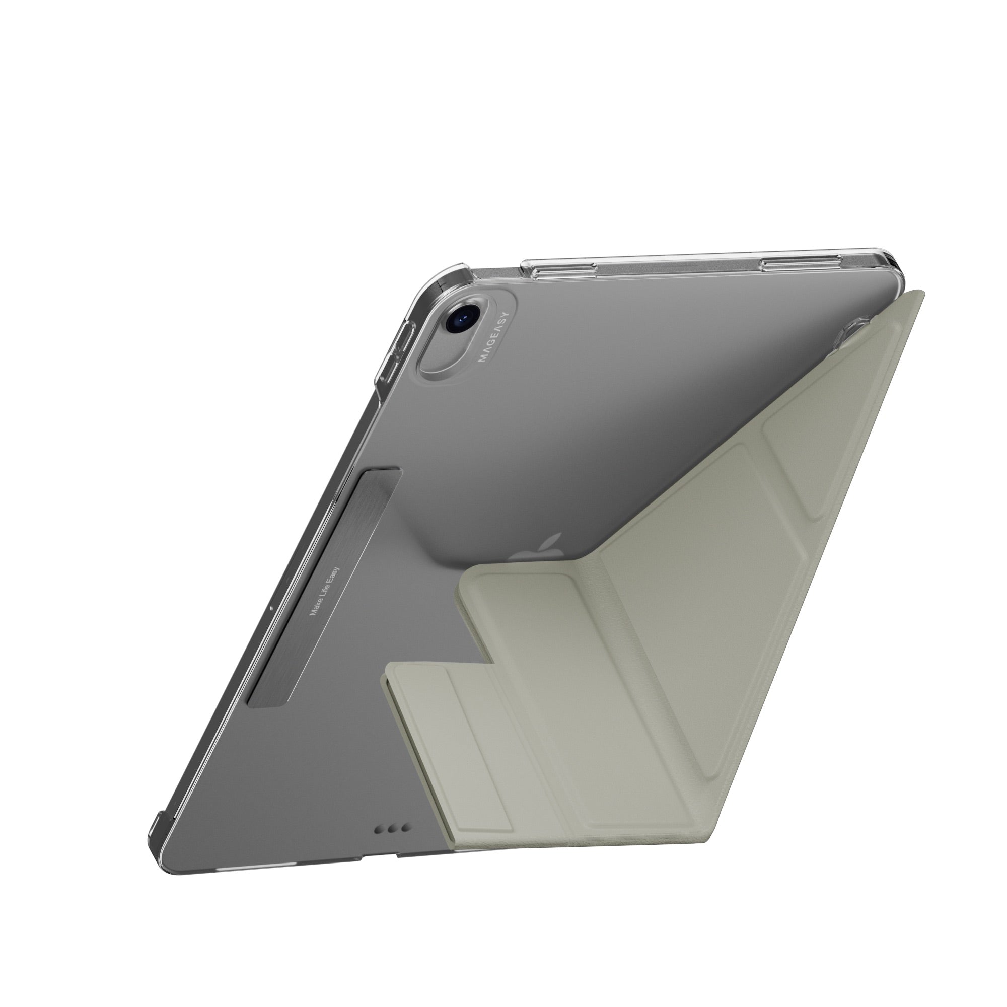 MAGEASY Facet Folding Folio Case for iPad Air 13" (M4/M3/M2, 2026-2024) - Gray Starlight