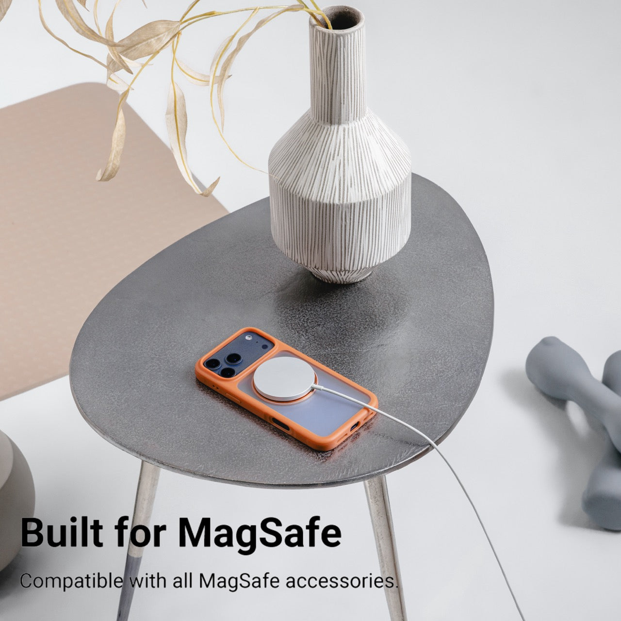 MAGEASY MagStand 360 M for iPhone 18 Pro / 17 Pro MagSafe Rotating Stand Case - Nebula