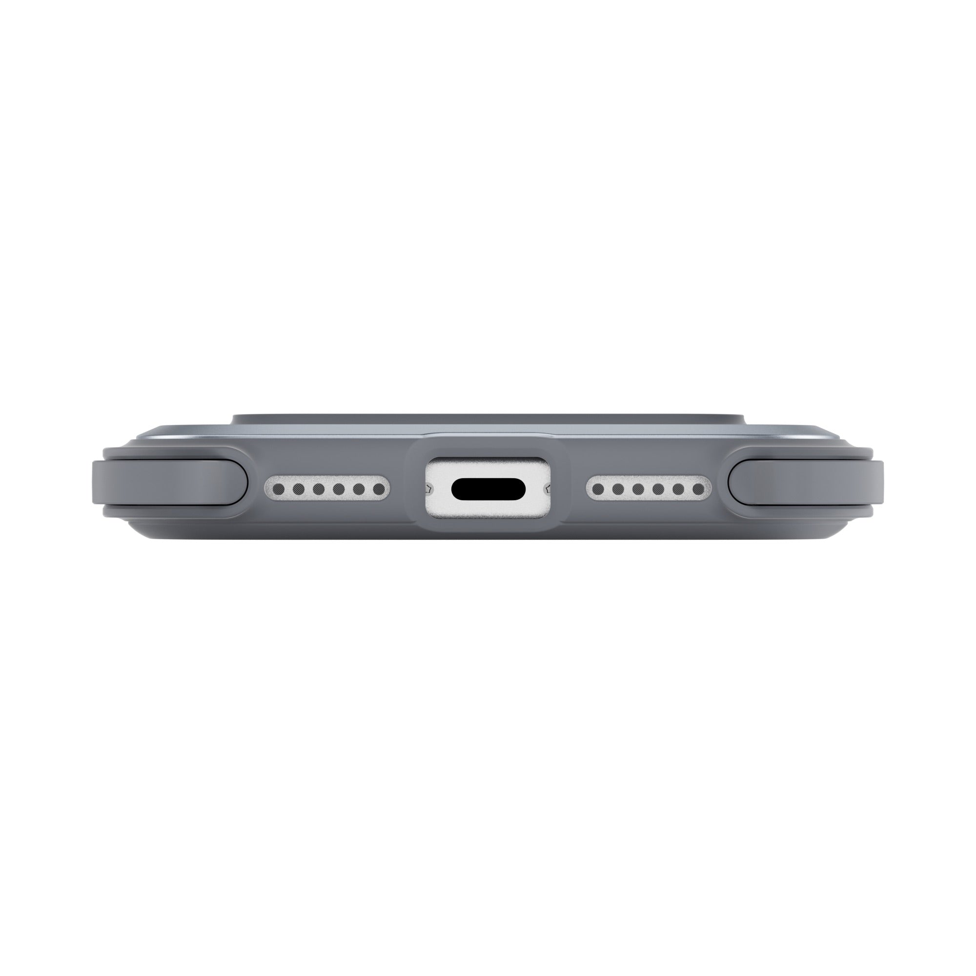 MAGEASY Odyssey Strap M MagSafe Rugged Lanyard Case - iPhone 17 Pro Max - Mist/Concrete Gray