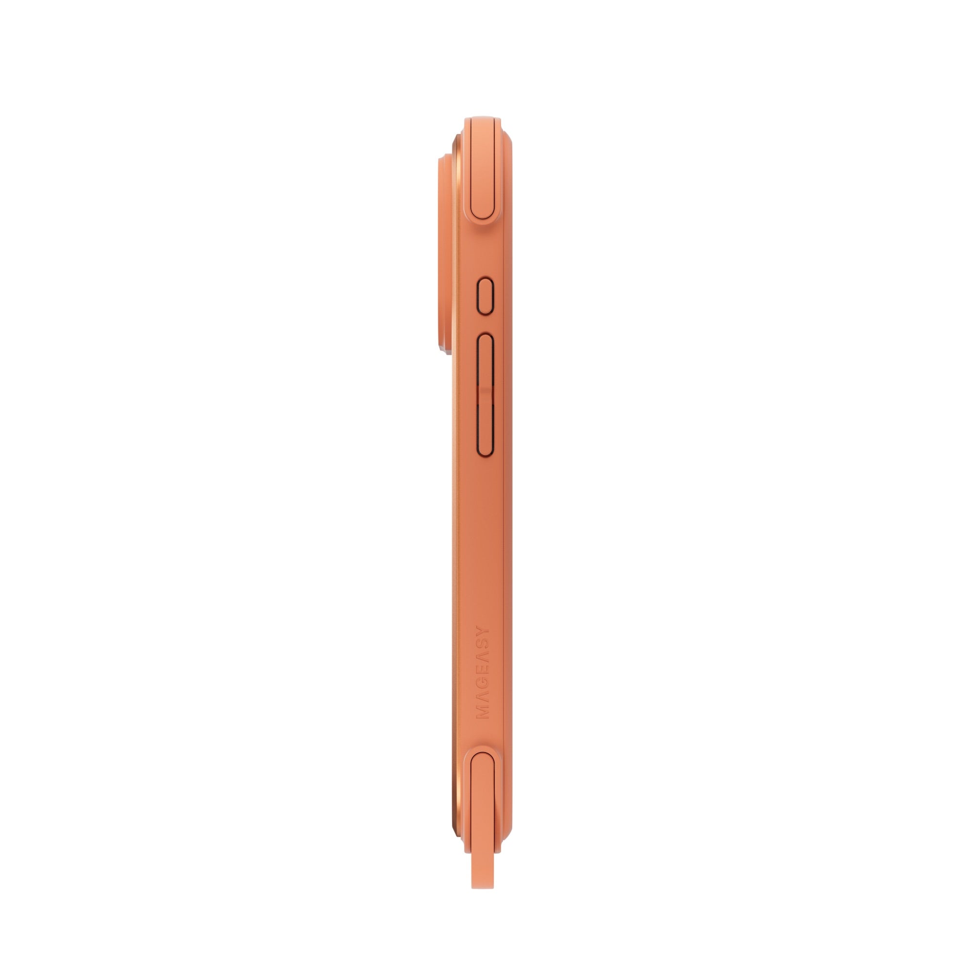 MAGEASY Odyssey Strap M for iPhone 17 Pro MagSafe Rugged Lanyard Case - Coral/Orange