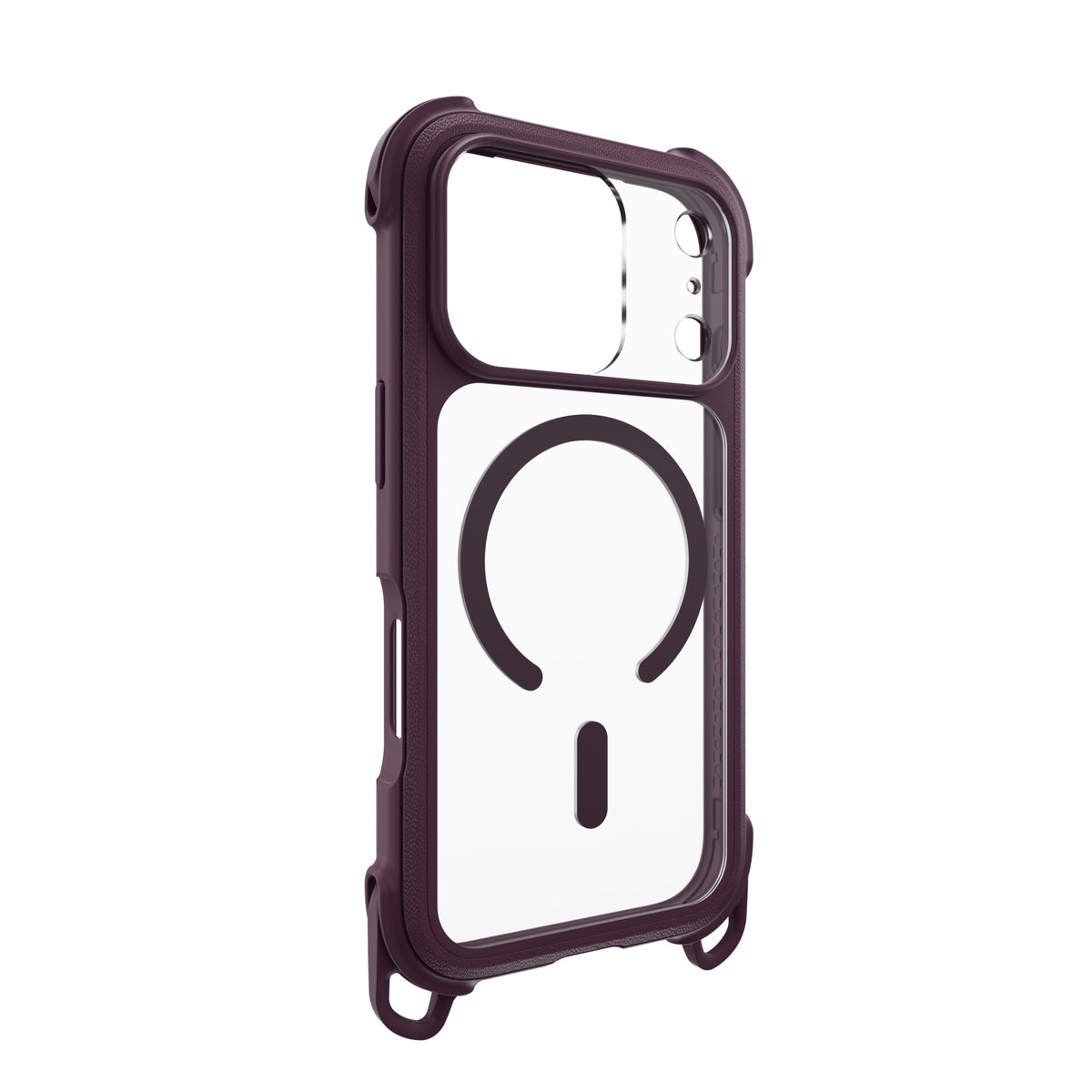MAGEASY Odyssey Strap M for iPhone 18 Pro / 17 Pro Rugged Lanyard Case - Nebula/Purple
