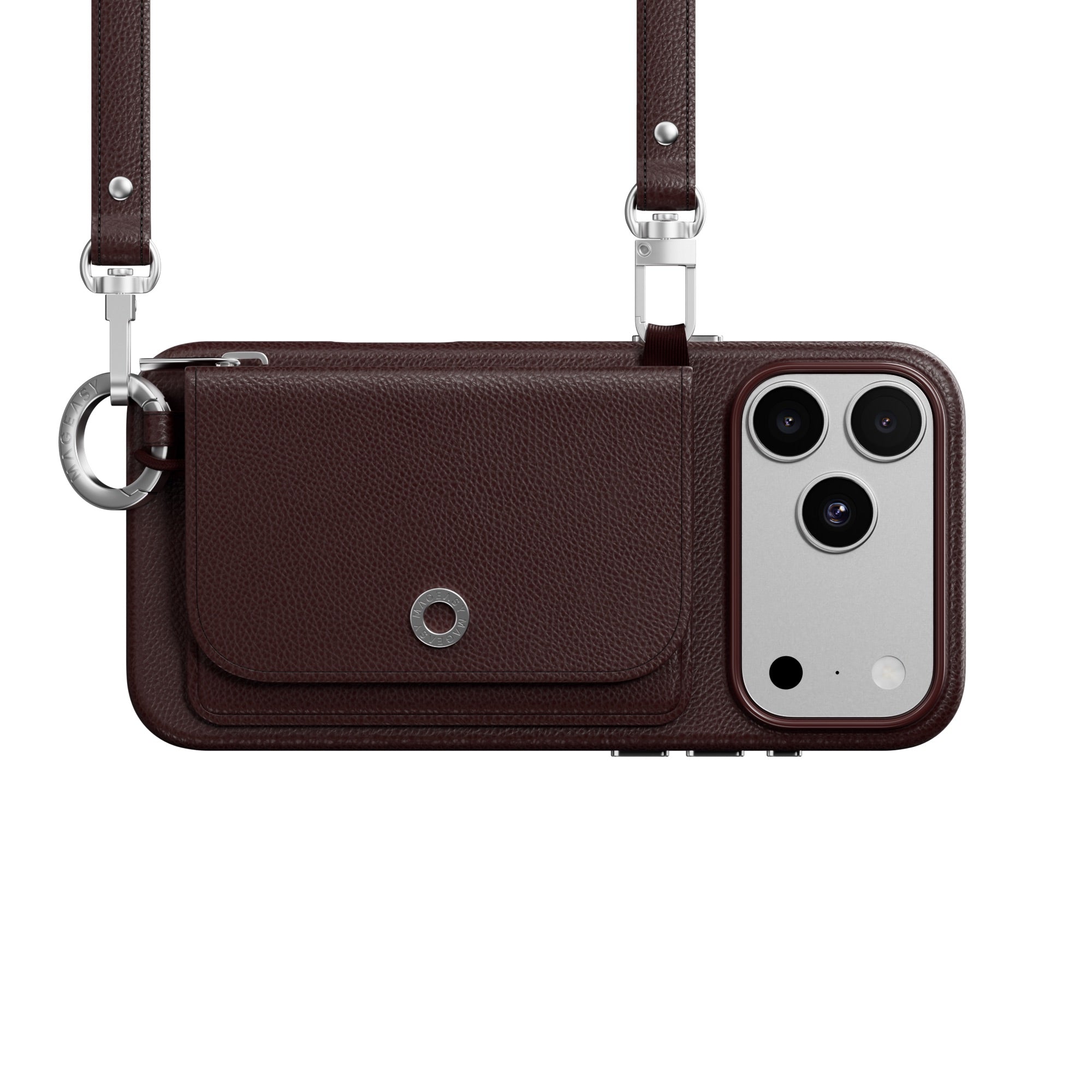 iPhone 18 Pro / Pro Max & 17 Pro / Pro Max MAGEASY Pouch M MagSafe Wallet Case with Lanyard