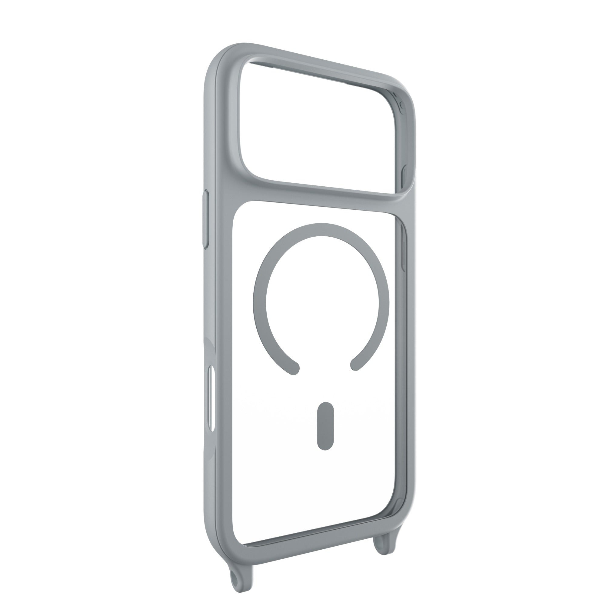 MAGEASY ROAM M MagSafe Crossbody Lanyard Case for iPhone 17 Pro Max - Misty Gray