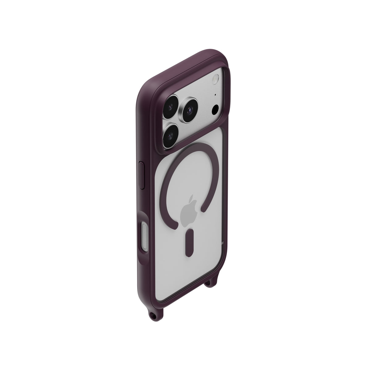 MAGEASY ROAM M for iPhone 18 Pro / 17 Pro MagSafe Crossbody Lanyard Case - Nebula/Purple