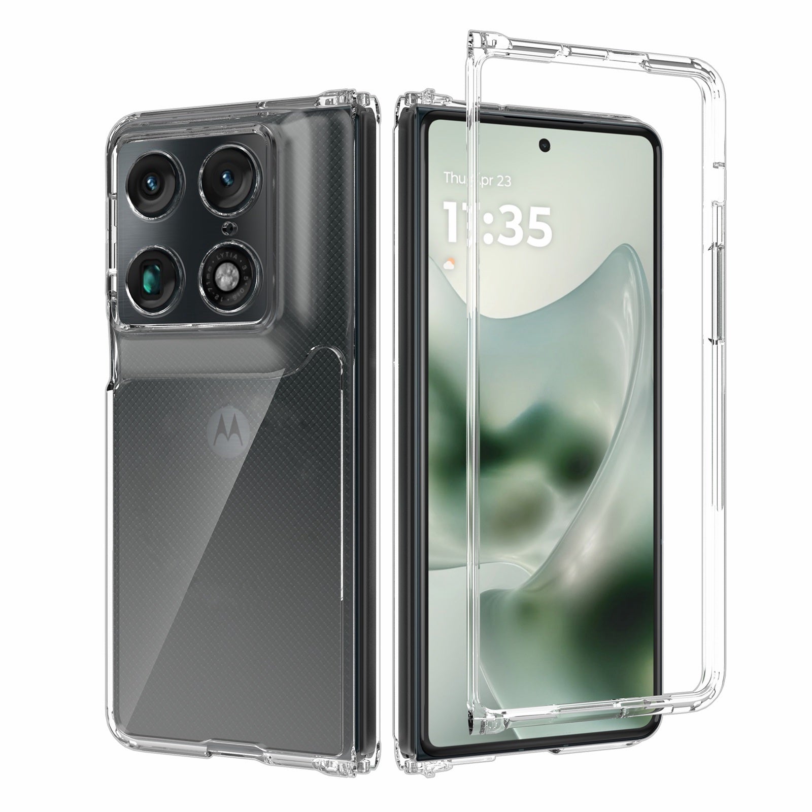 Motorola Razr Fold Clear Crystal Hard PC Case – Ultra Slim Transparent Shell