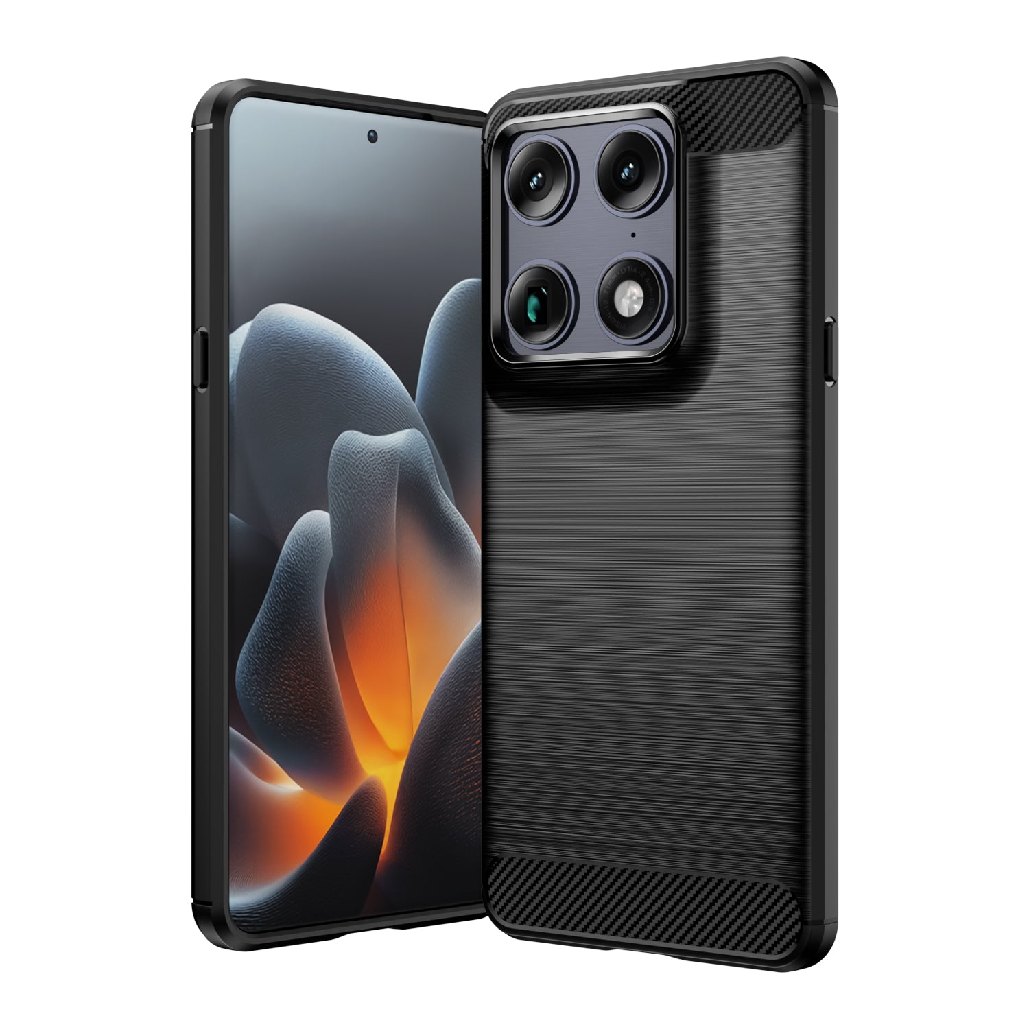Motorola Signature Carbon Fibre TPU Case Slim Shockproof Cover Black