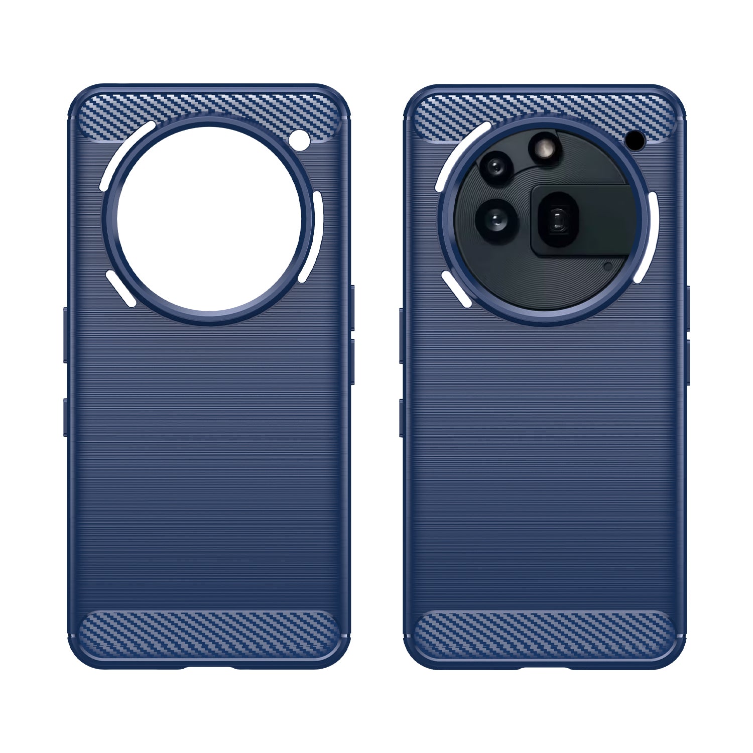 Nothing Phone (3a) Pro Carbon Fibre TPU Case Slim Shockproof Cover Navy