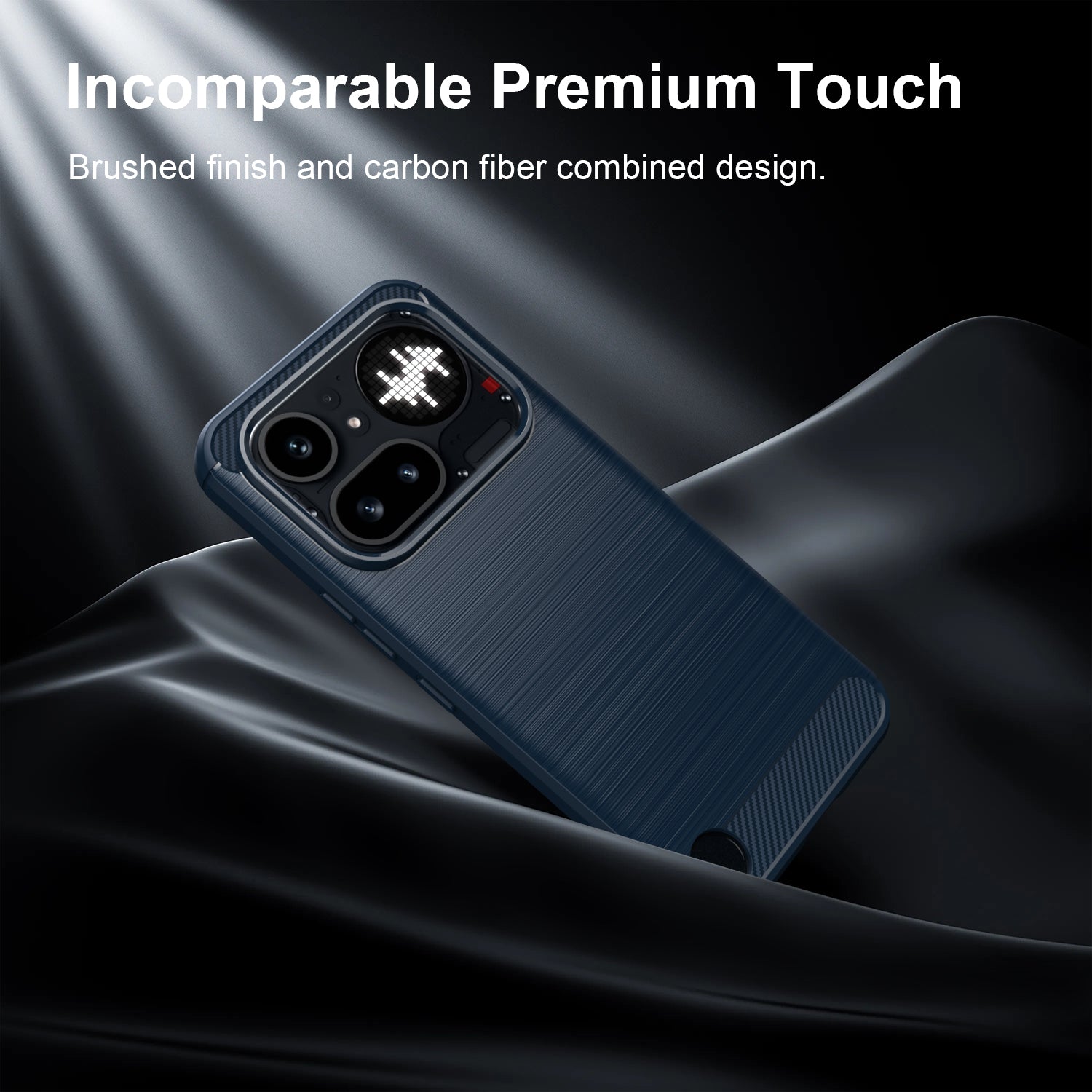 Nothing Phone (4a) Pro Carbon Fibre TPU Case Slim Shockproof Cover Navy