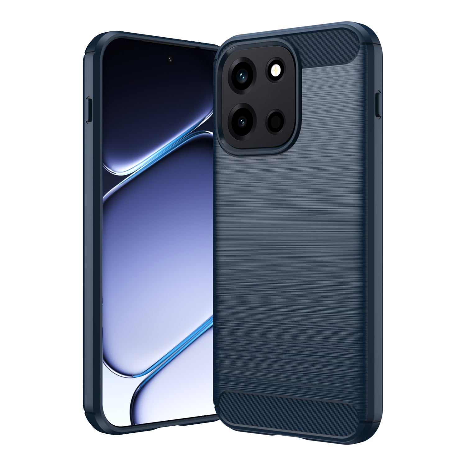 OnePlus Nord 6 / OnePlus Nord CE6 Carbon Fibre TPU Case Slim Shockproof Cover Navy