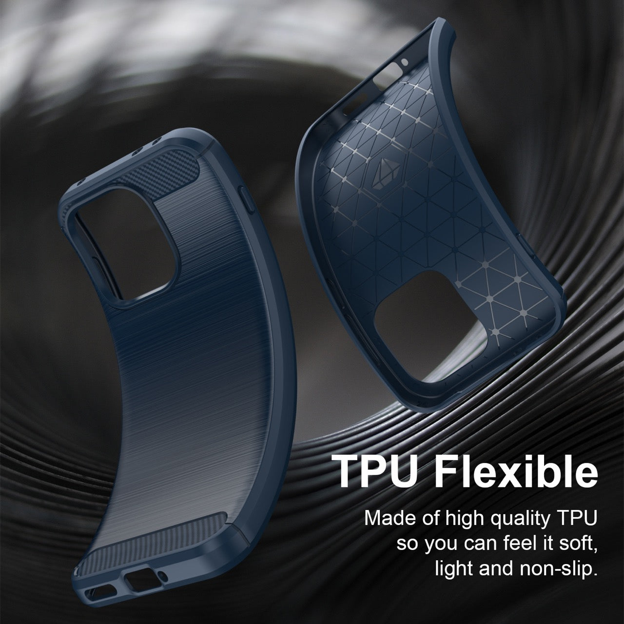 OnePlus Nord 6 / OnePlus Nord CE6 Carbon Fibre TPU Case Slim Shockproof Cover Navy
