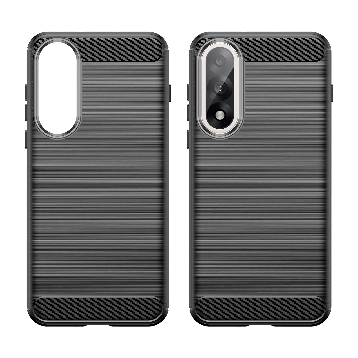 OnePlus Nord 5 Carbon Fibre TPU Case Slim Shockproof Cover Black