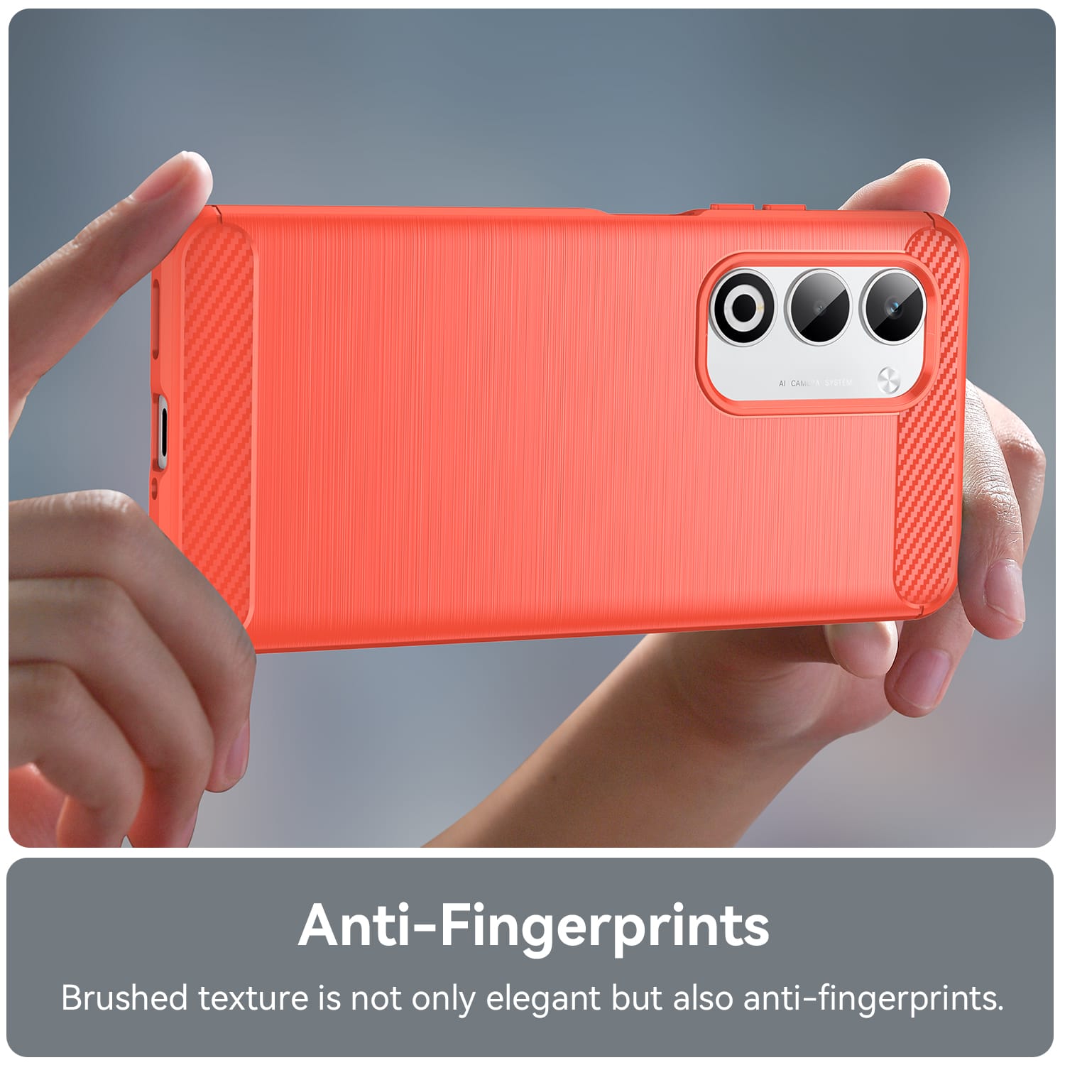 OPPO A5 Carbon Fibre TPU Case Slim Shockproof Cover Red