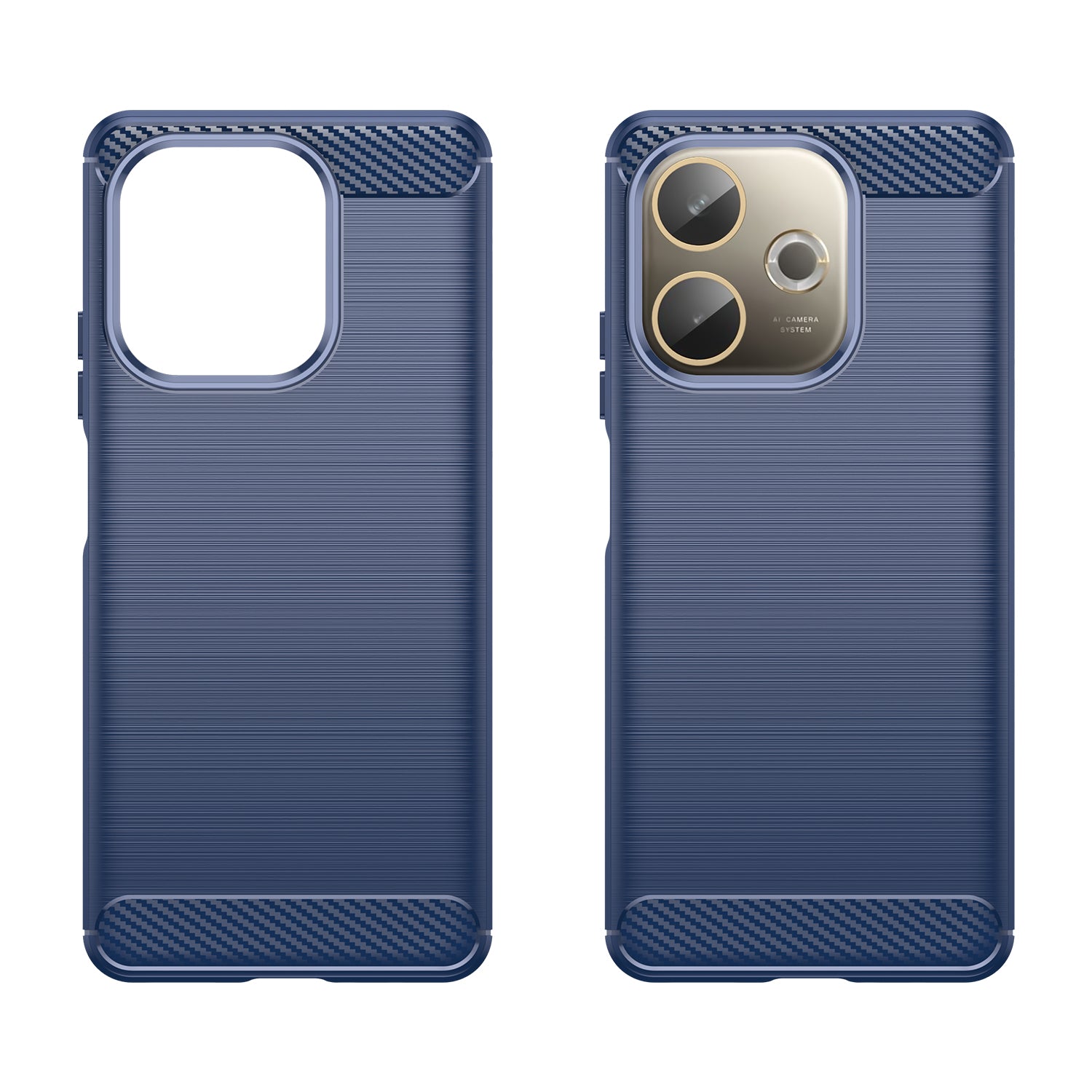 OPPO A5 Pro 5G Carbon Fibre TPU Case Slim Shockproof Cover Navy