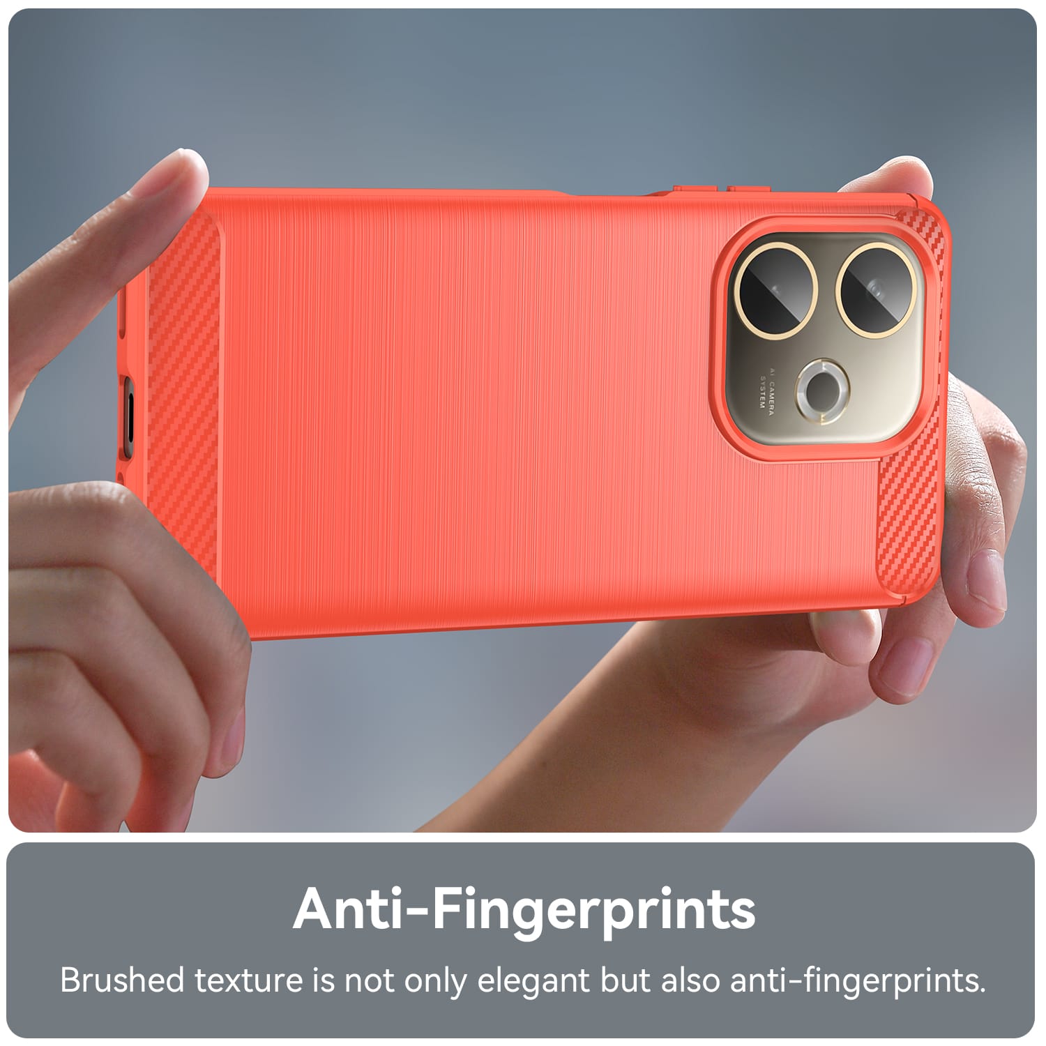 OPPO A5 Pro 5G Carbon Fibre TPU Case Slim Shockproof Cover Red