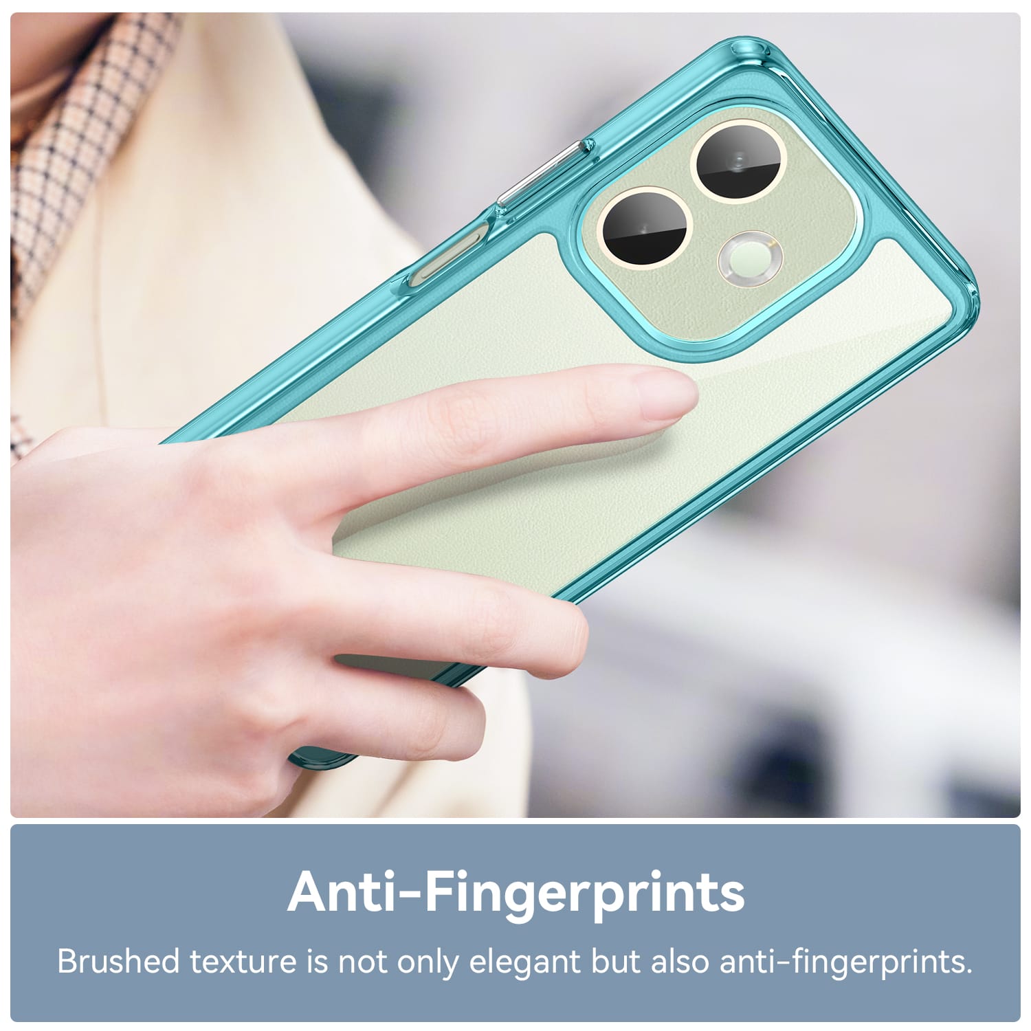 OPPO A5 Pro 5G Soft TPU Bumper Case (Clear Blue)