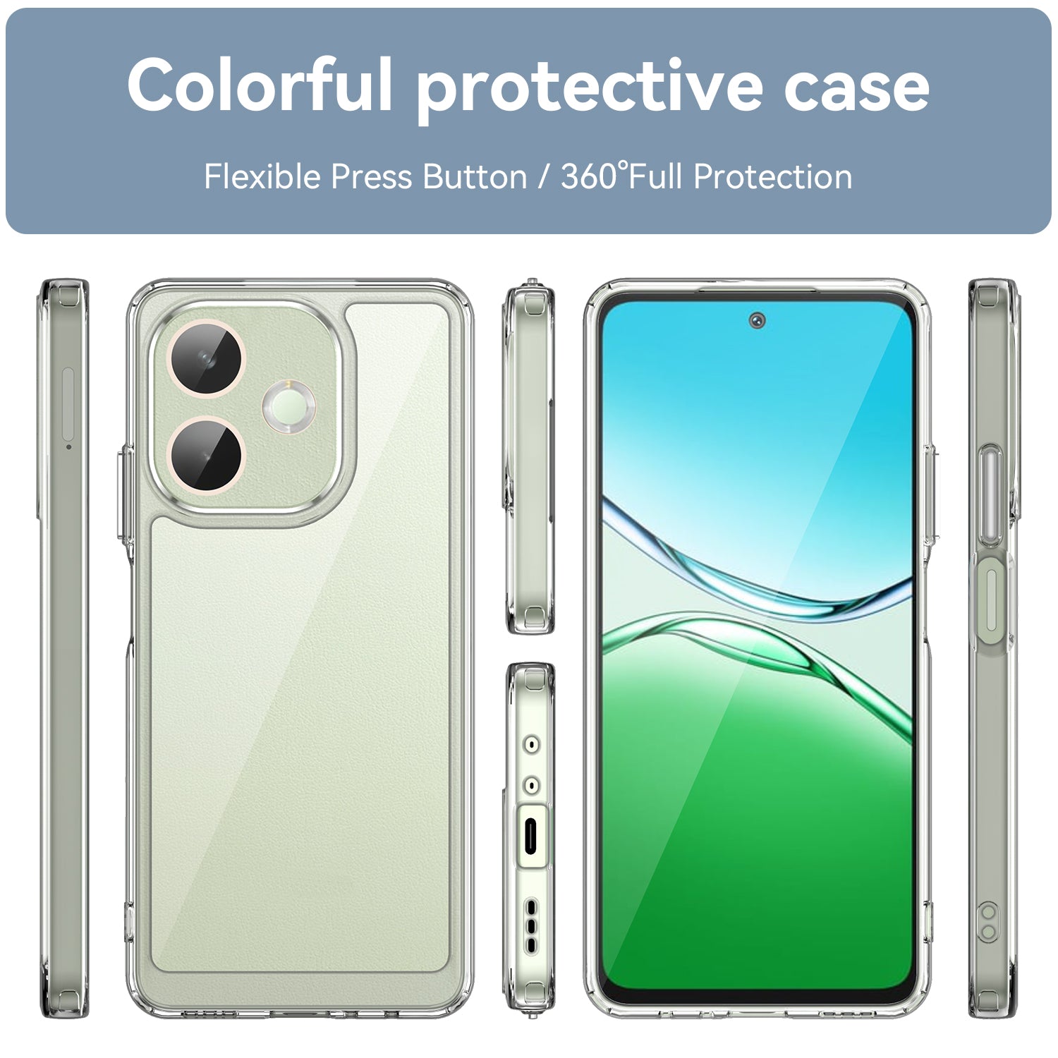 OPPO A5 Pro 5G Soft TPU Bumper Case (Clear)