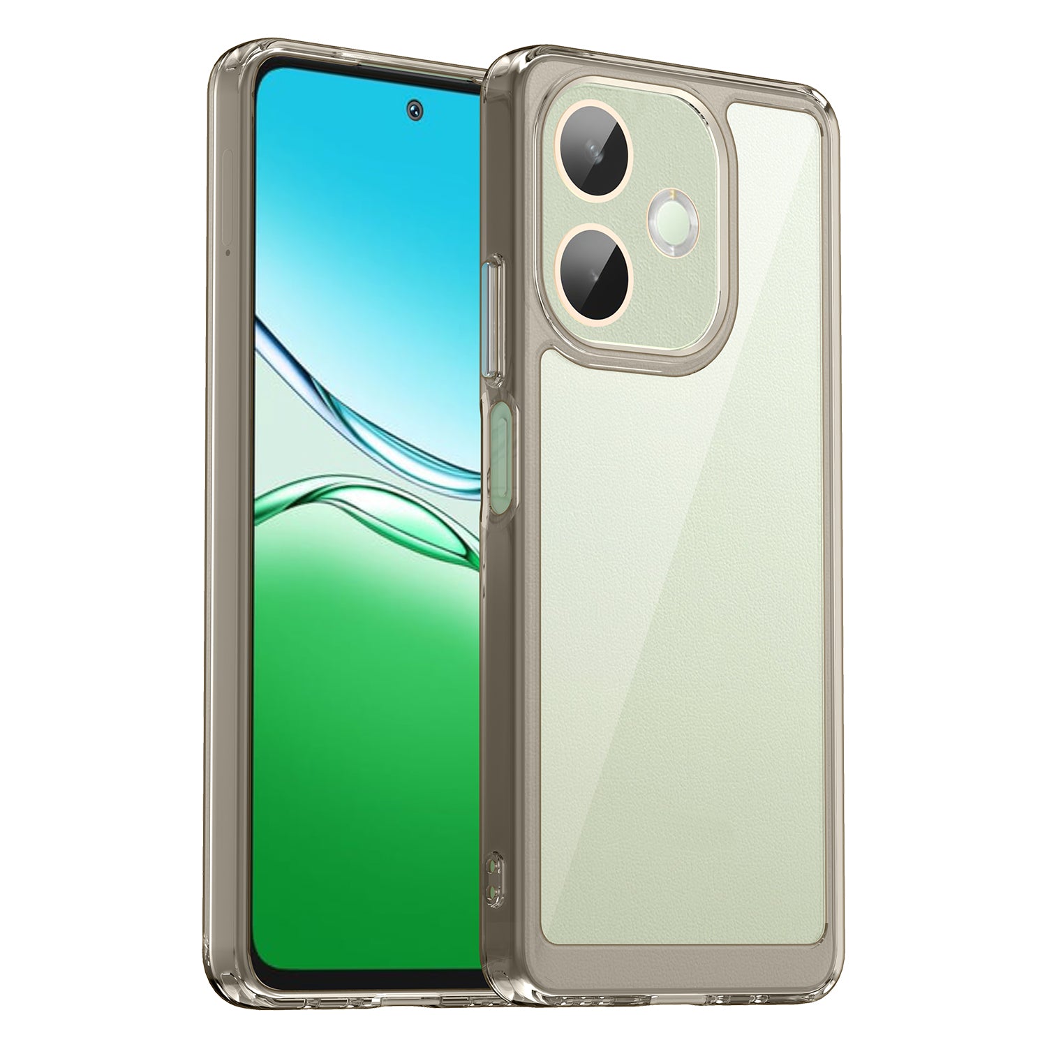 OPPO A5 Pro 5G Soft TPU Bumper Case (Clear Grey)