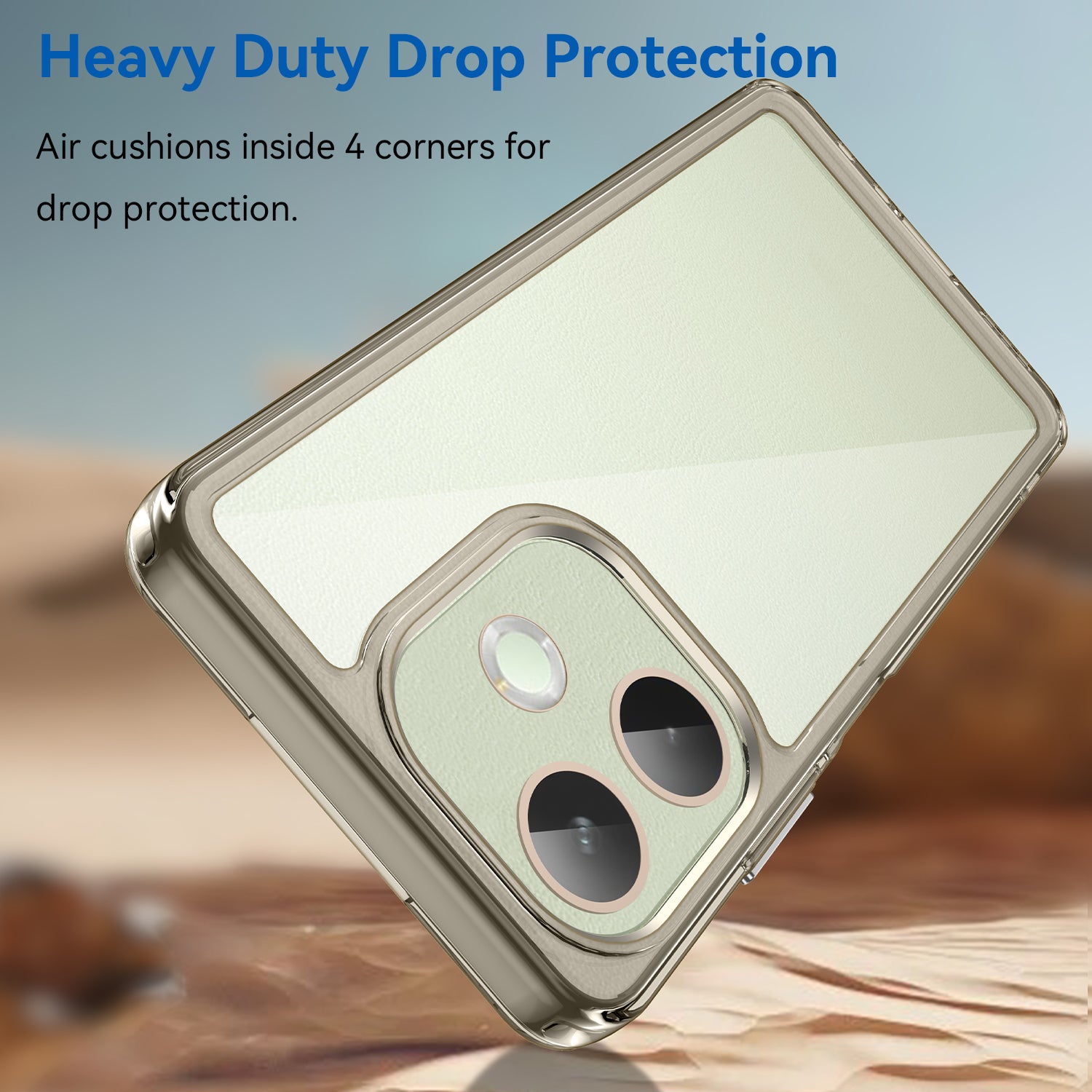 OPPO A5 Pro 5G Soft TPU Bumper Case (Clear Grey)