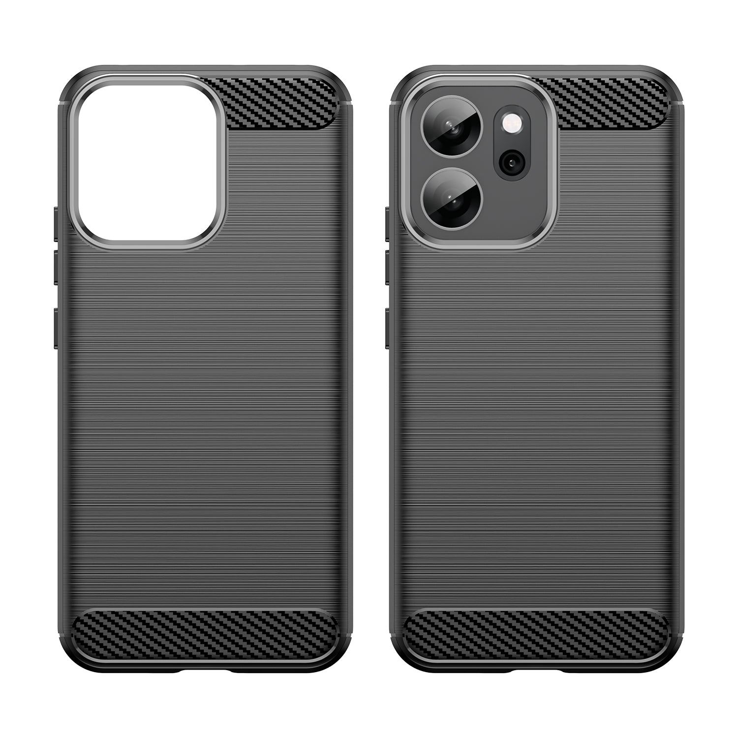 OPPO Reno14 F Carbon Fibre TPU Case Slim Shockproof Cover Black