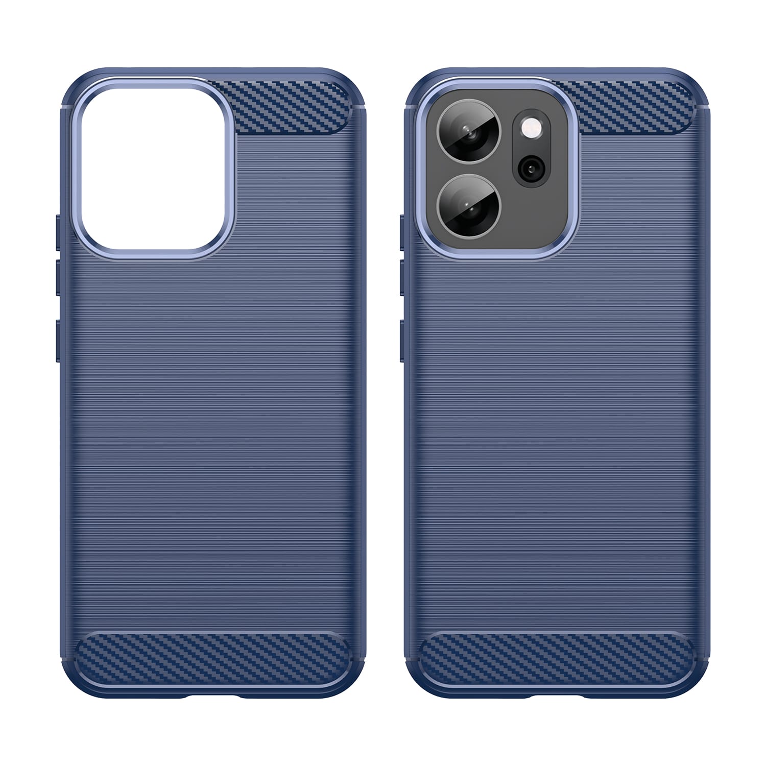 OPPO Reno14 F Carbon Fibre TPU Case Slim Shockproof Cover Navy