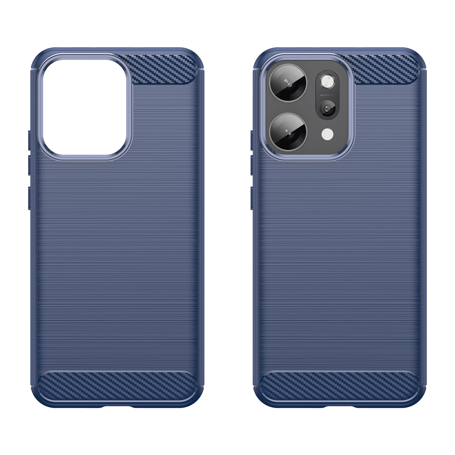 OPPO Reno14 Pro Carbon Fibre TPU Case Slim Shockproof Cover Navy