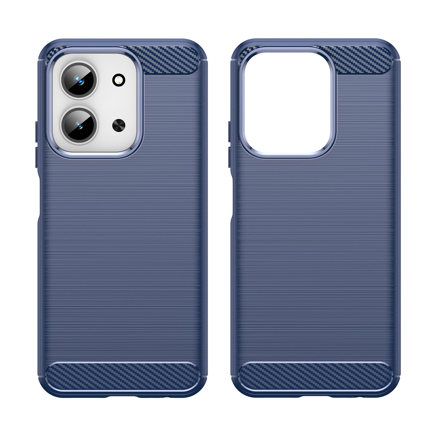 Xiaomi Redmi 15C 4G Carbon Fibre TPU Case Slim Shockproof Cover Navy