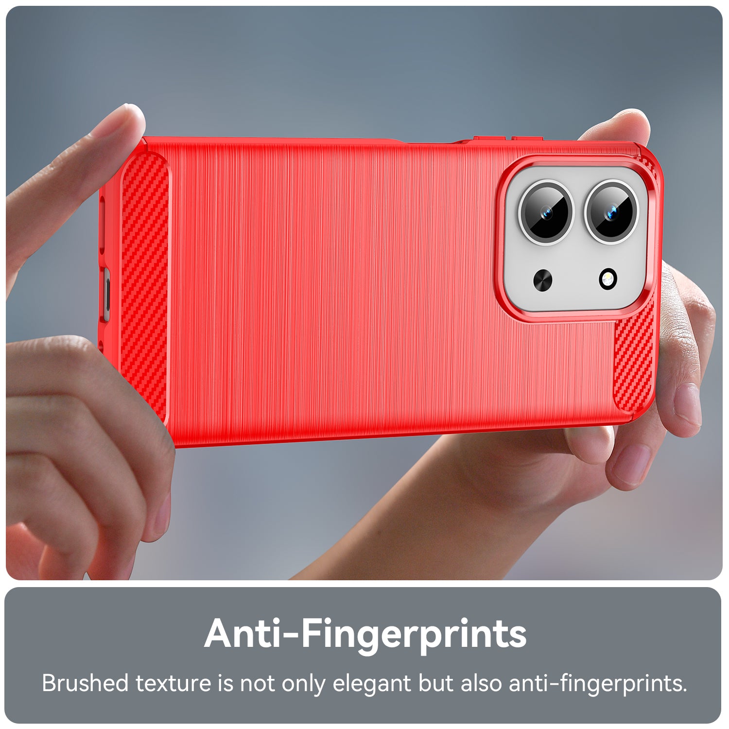 Xiaomi Redmi 15C 4G Carbon Fibre TPU Case Slim Shockproof Cover Red