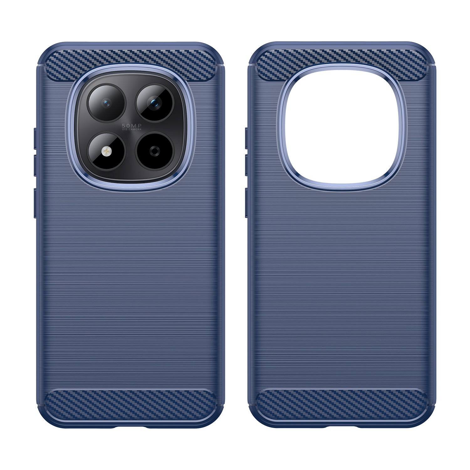 Redmi Note 15 Pro 5G Carbon Fibre TPU Case Slim Shockproof Cover Navy